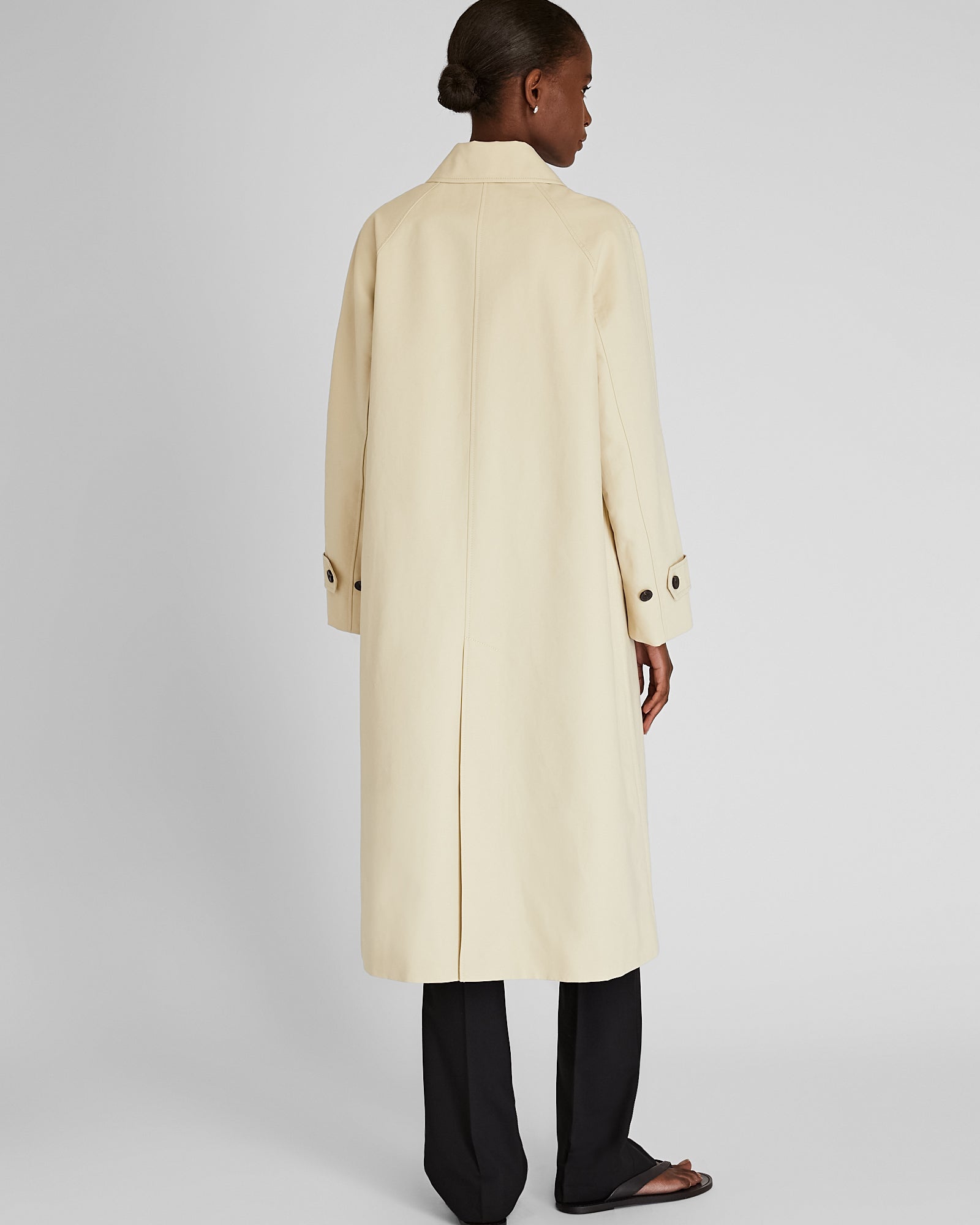 CLUB MONACO - Gabardine Mac Coat - Khaki Stone