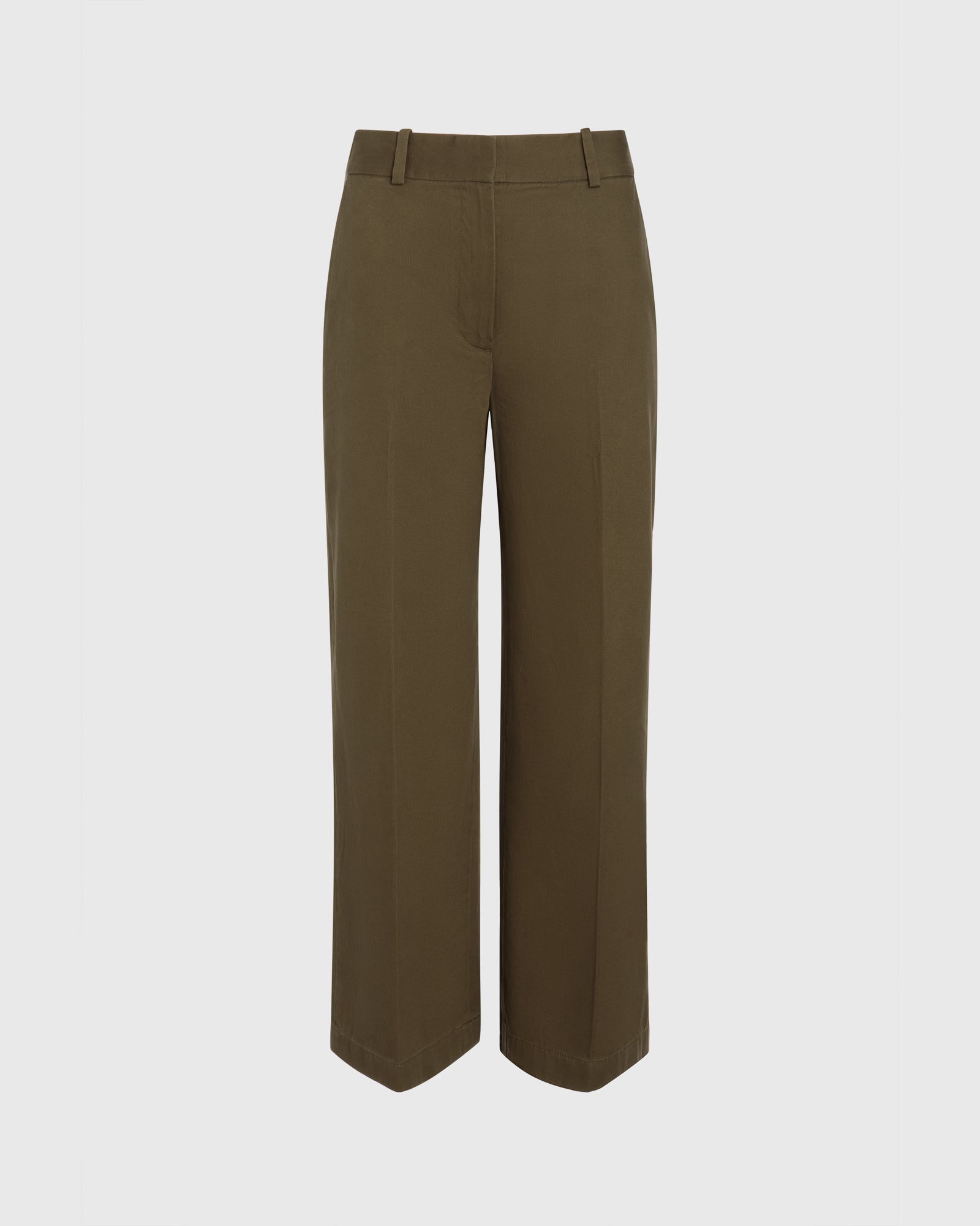 CLUB MONACO - Cropped Chino Pant - Dark Olive