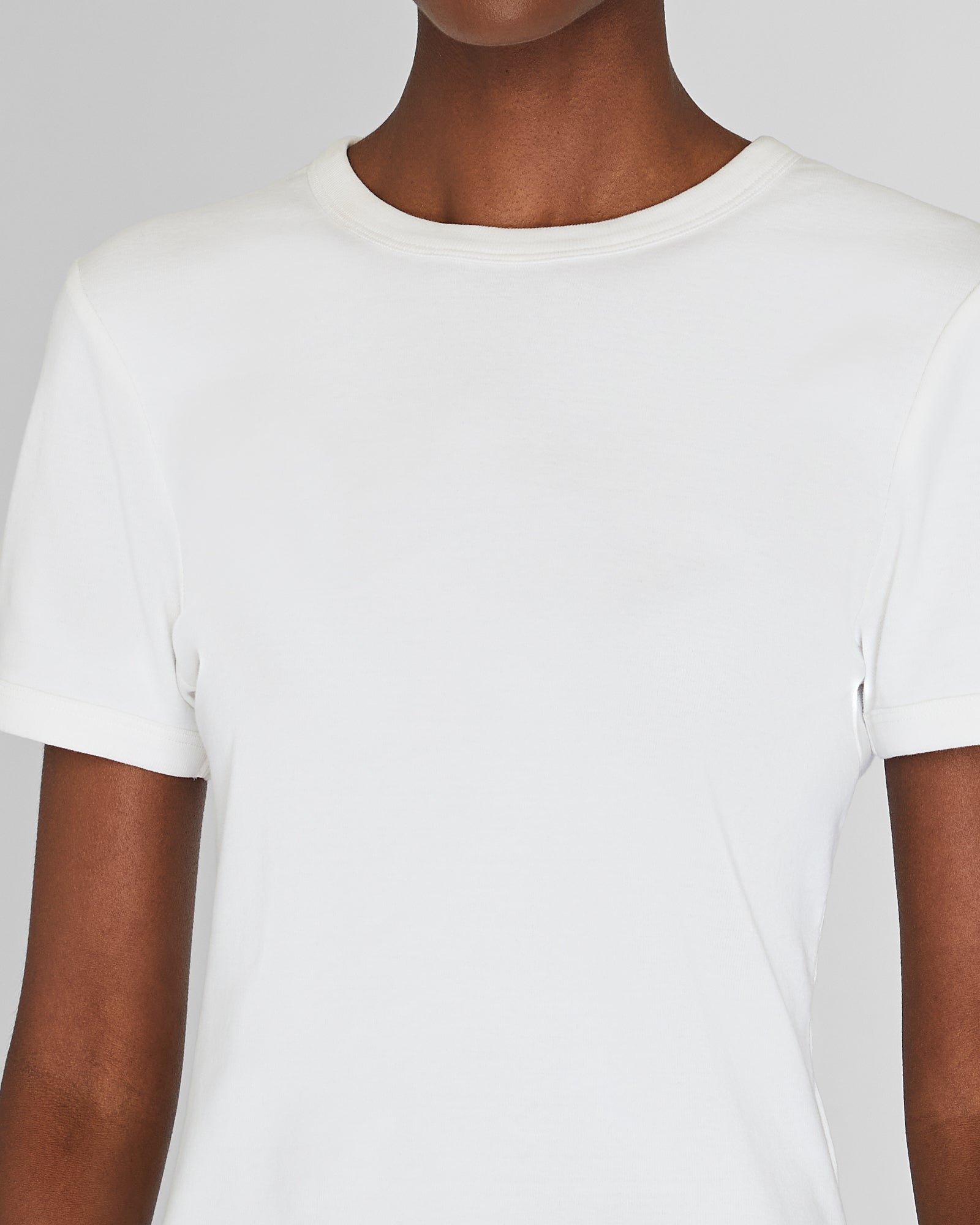 CLUB MONACO - Compact Micro Rib T-Shirt - White