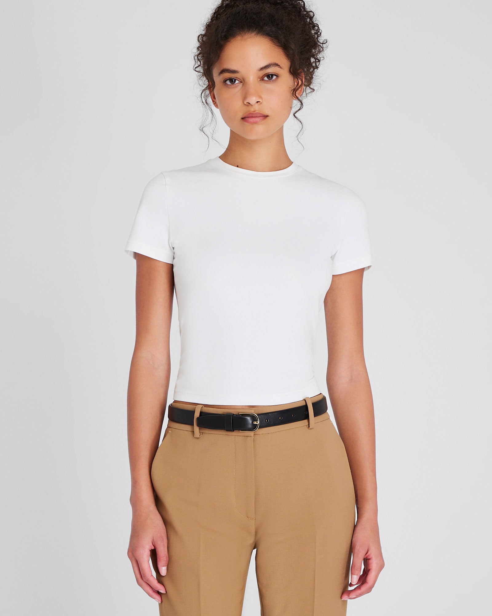 CLUB MONACO - T-shirt Contour - Blanc