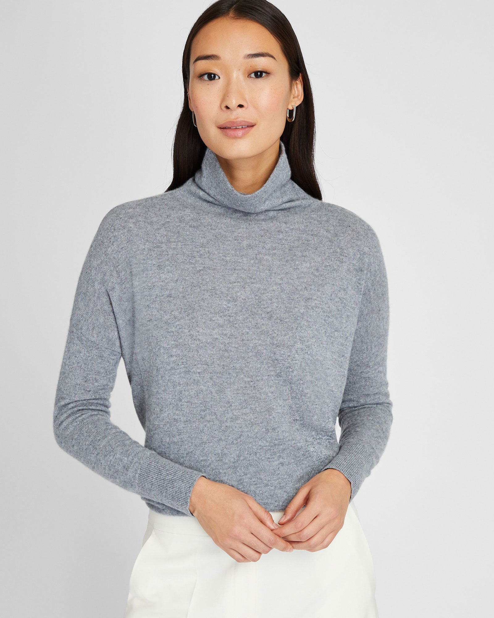 CLUB MONACO - Chandail en cachemire Safiya - Gris Chiné Moyen