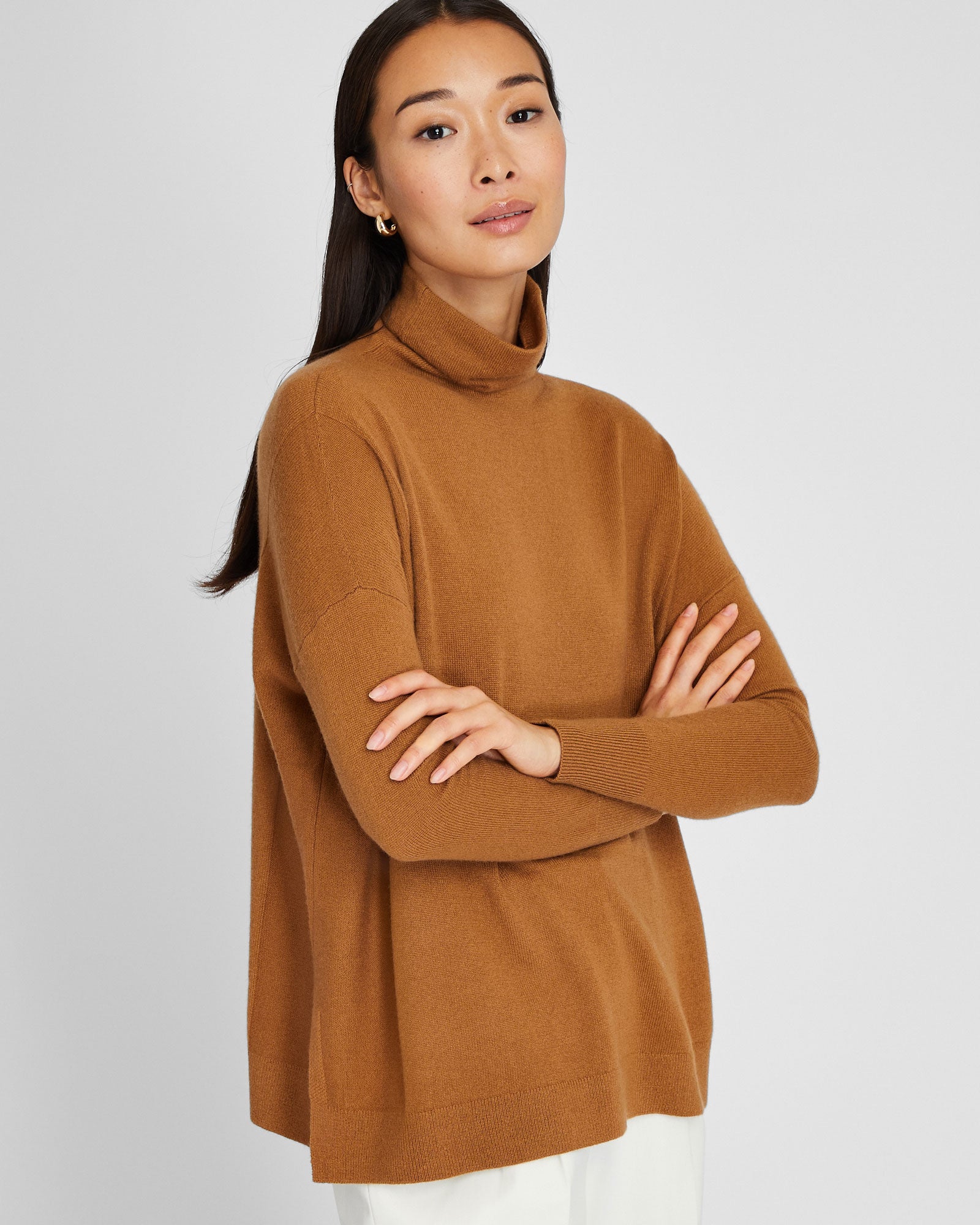 CLUB MONACO - Safiya Cashmere Sweater - Camel