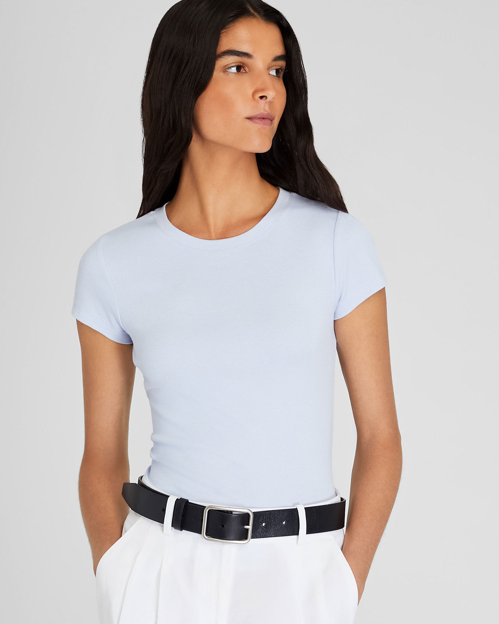 CLUB MONACO - Bowee Tee - Shell Blue