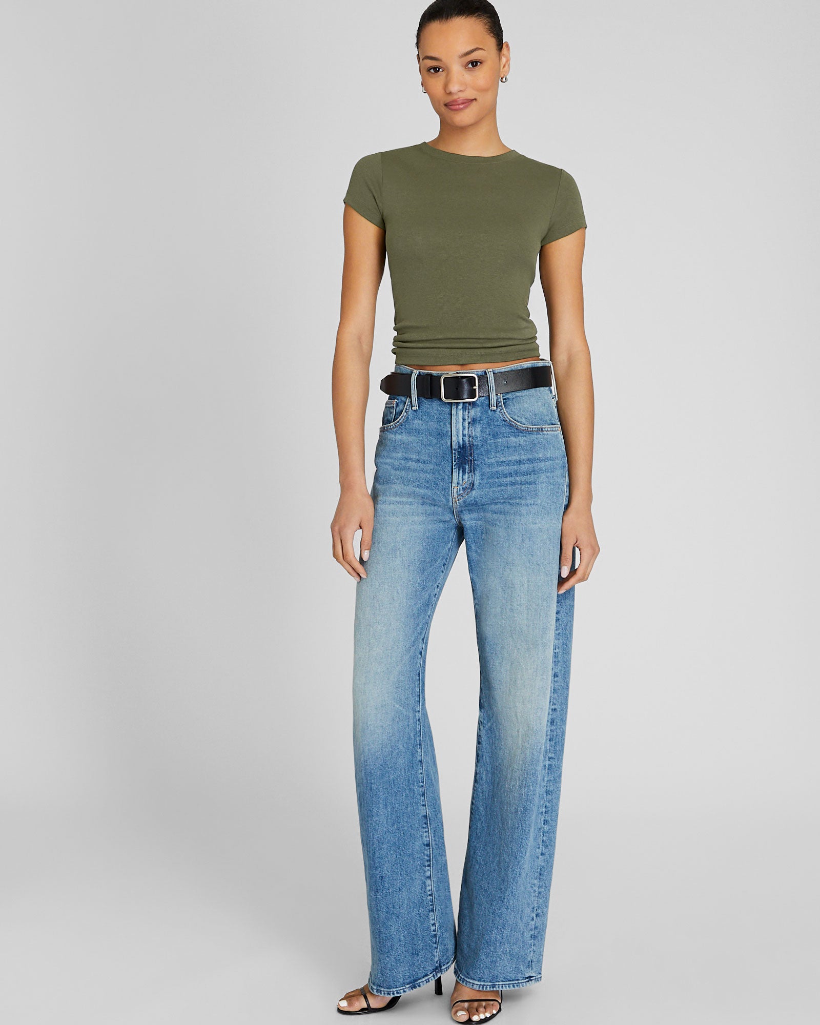 CLUB MONACO - Bowee Tee - Olive