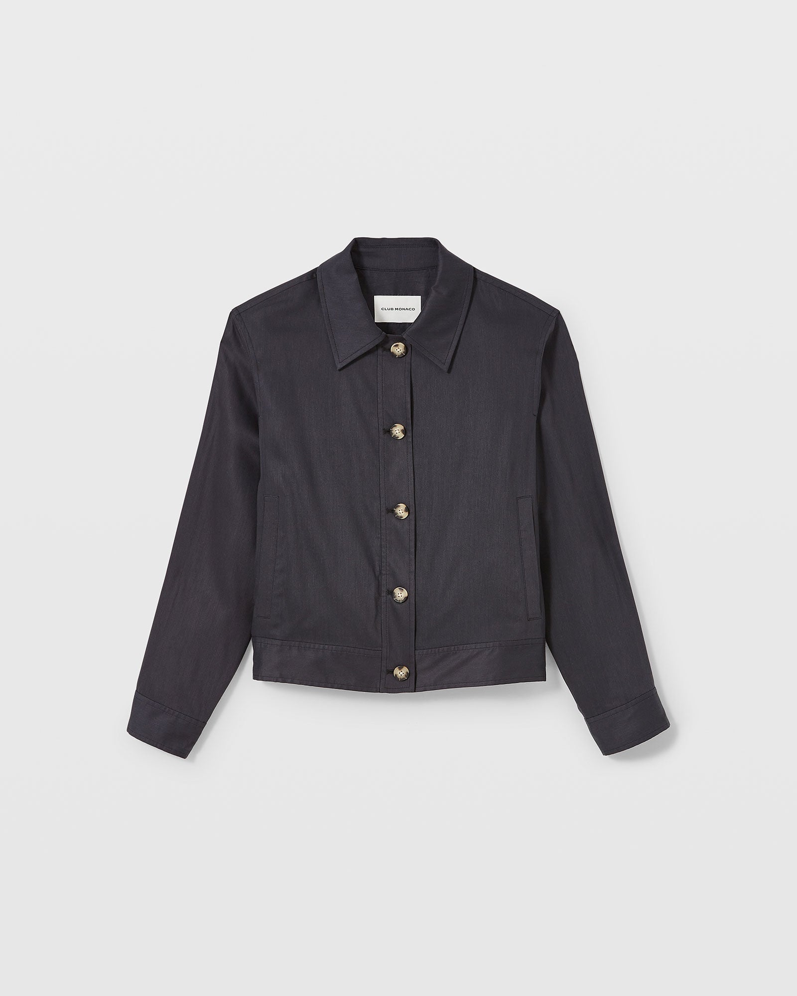 CLUB MONACO - Veste chemise boutonnée - Noir