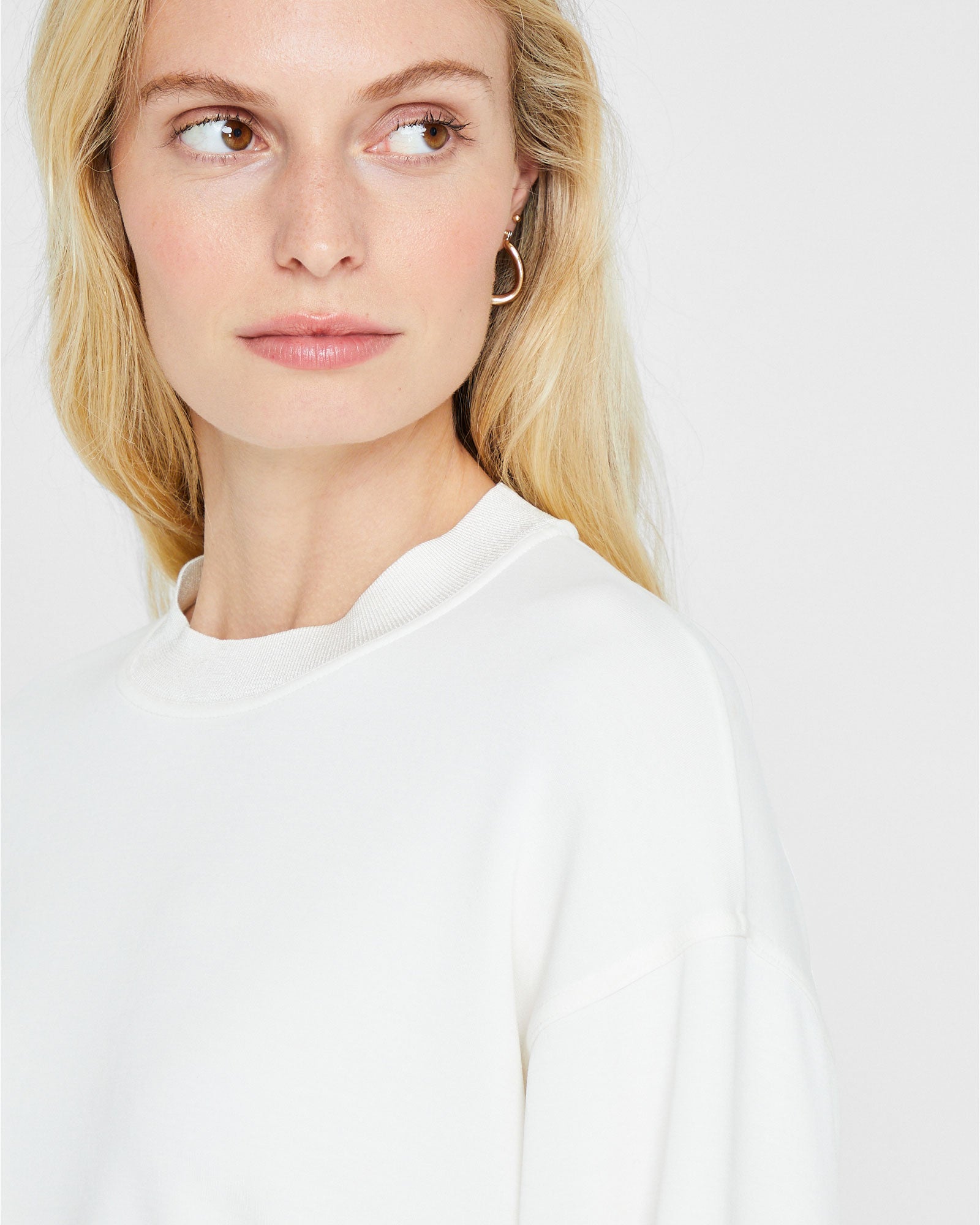 CLUB MONACO - Chandail en molleton moderne - Crème