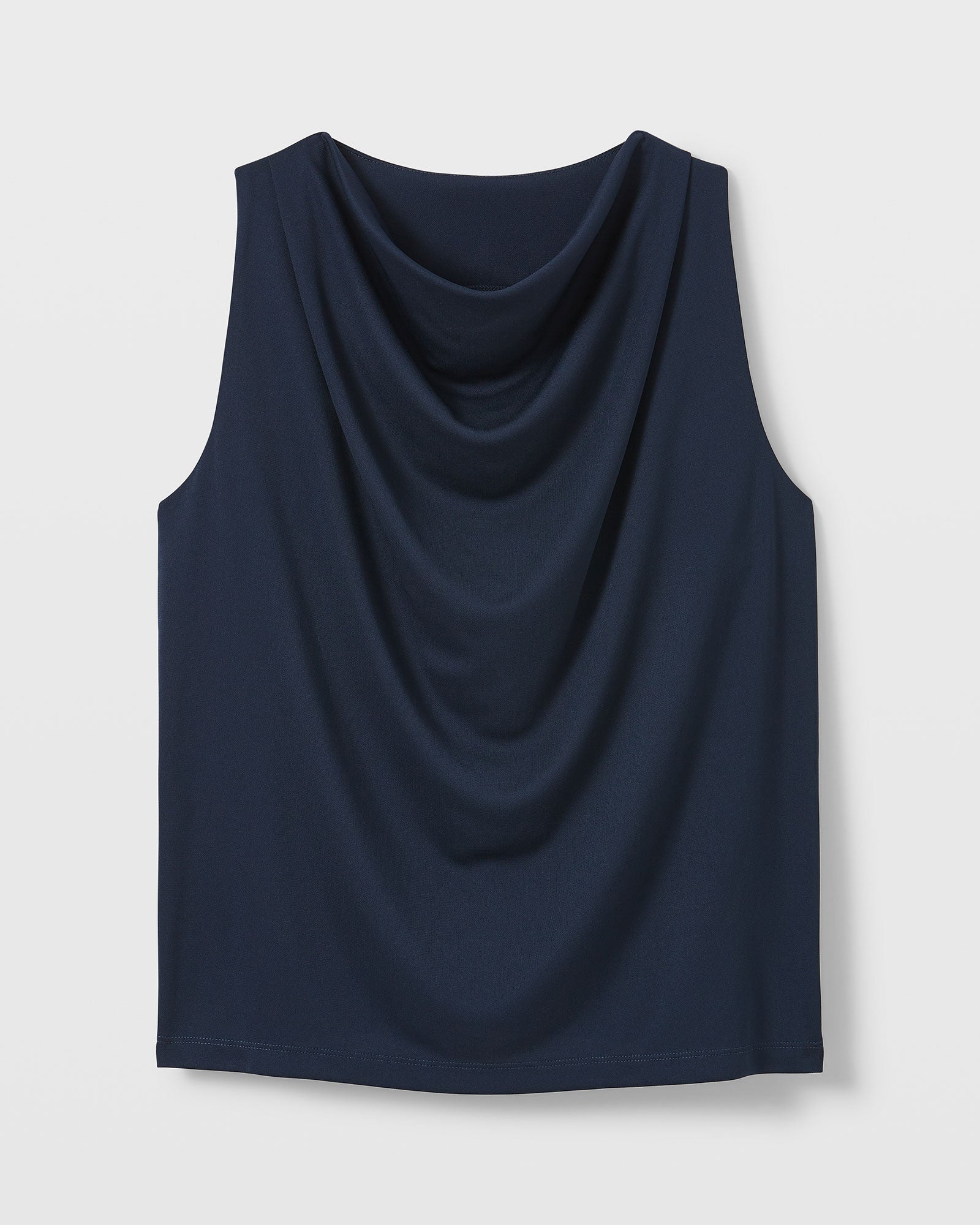 CLUB MONACO - Romantic Jersey Top - Navy