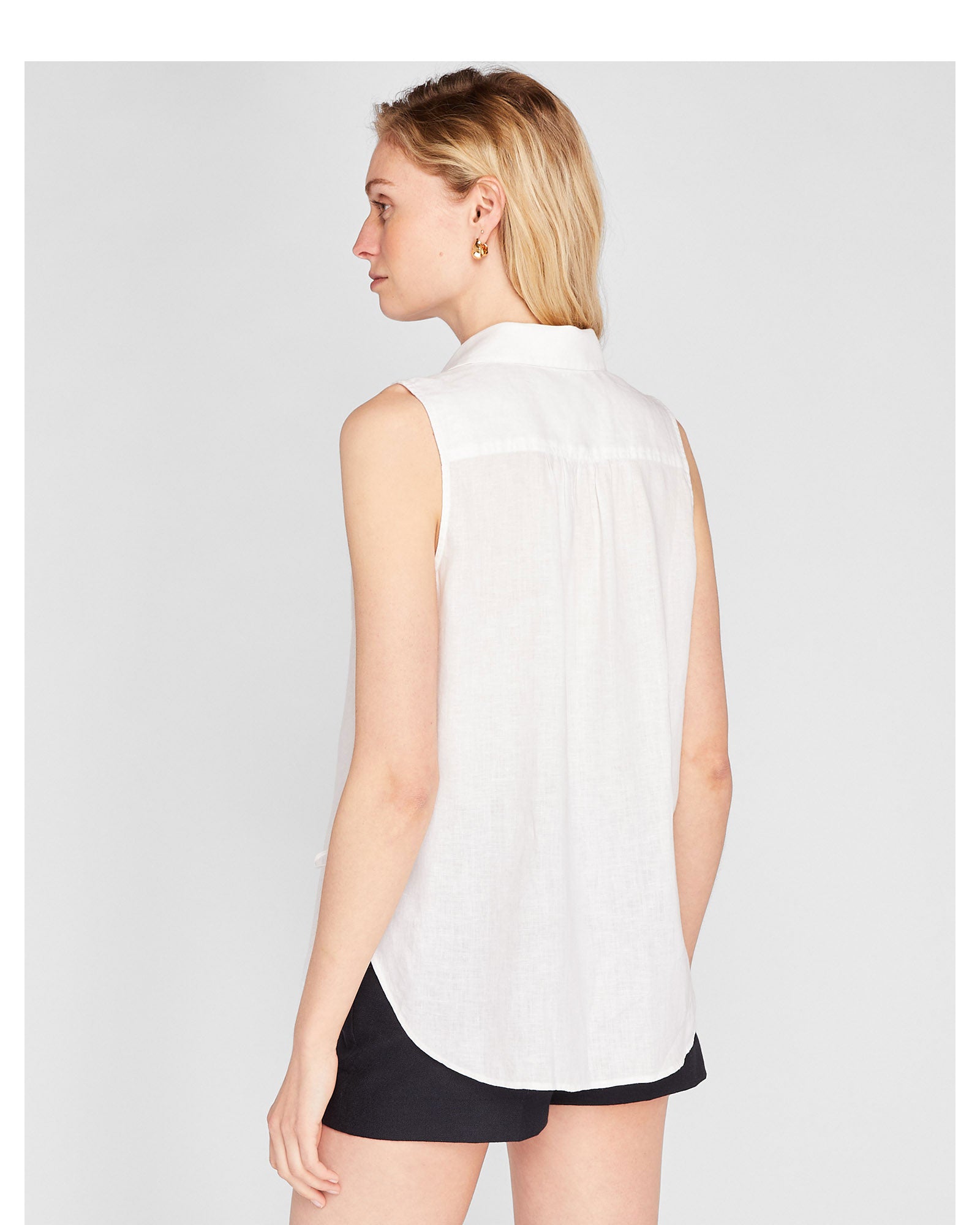 CLUB MONACO - Tunique en lin - Blanc
