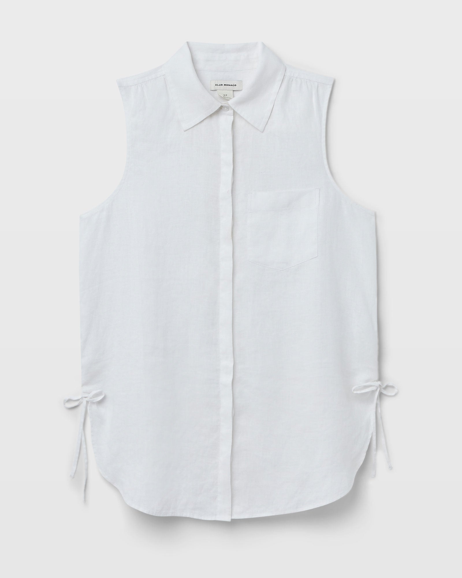 CLUB MONACO - Tunique en lin - Blanc