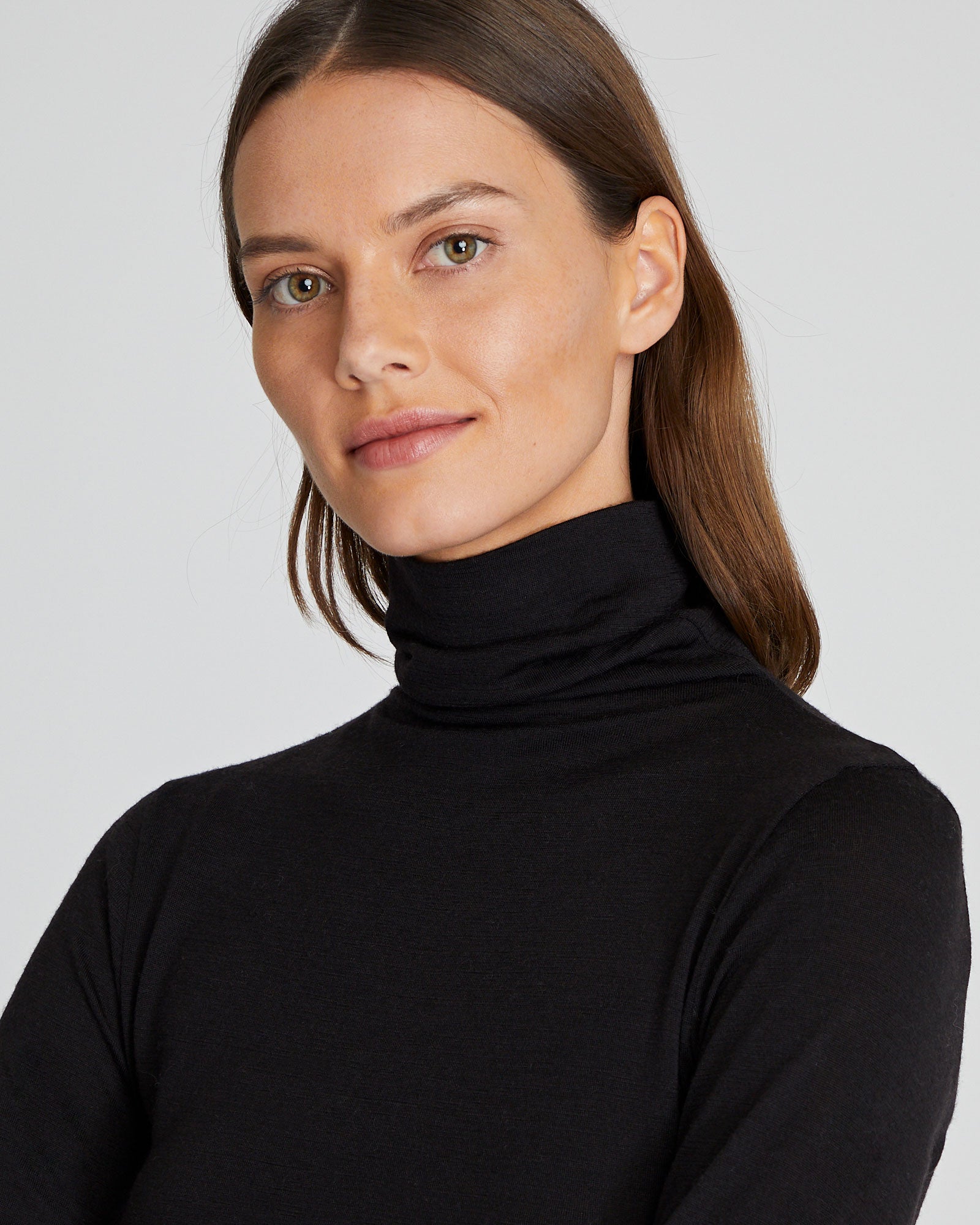 CLUB MONACO - Julianna Wool Blend Turtleneck - Black