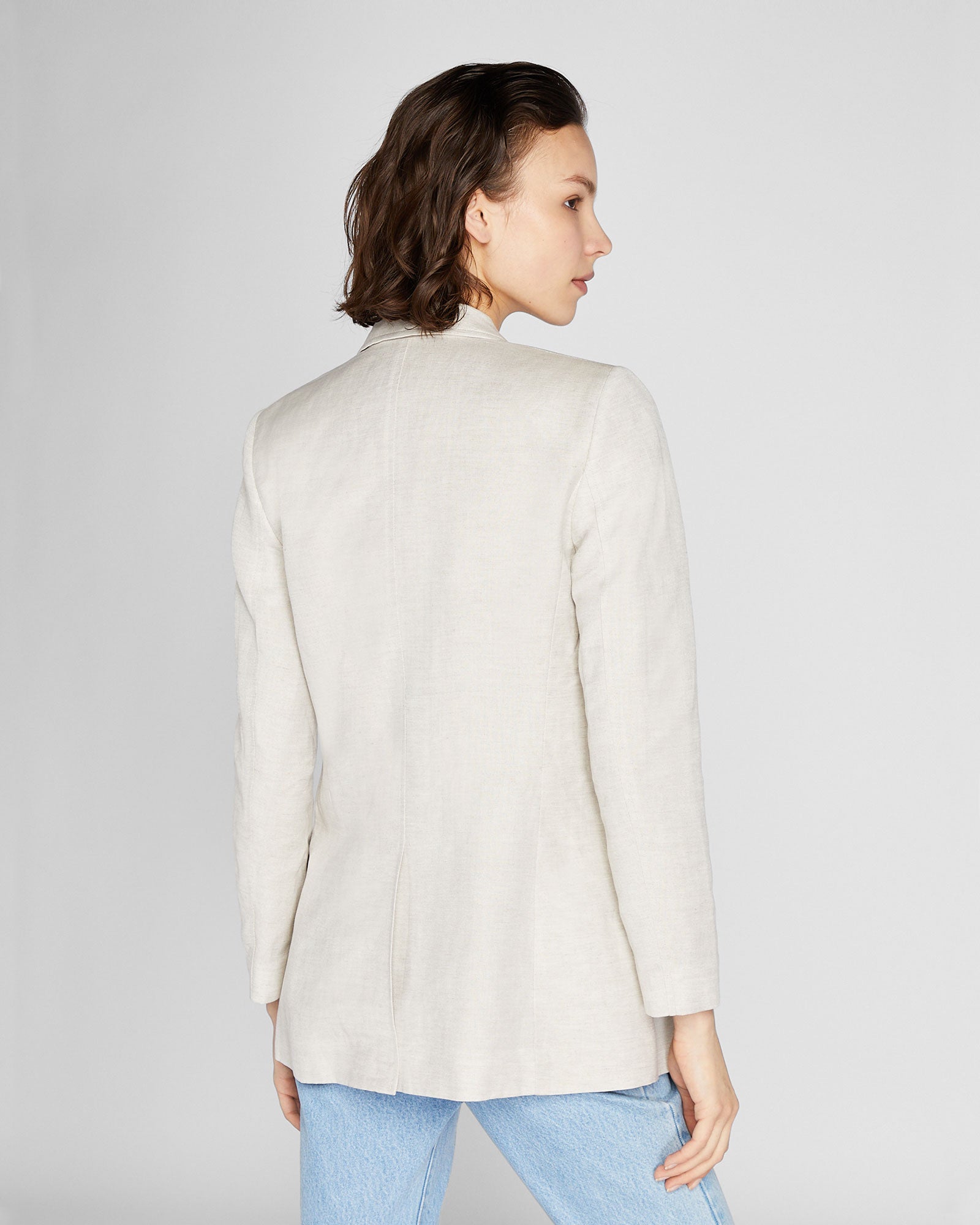 CLUB MONACO - Soft Linen Blend Blazer - Natural