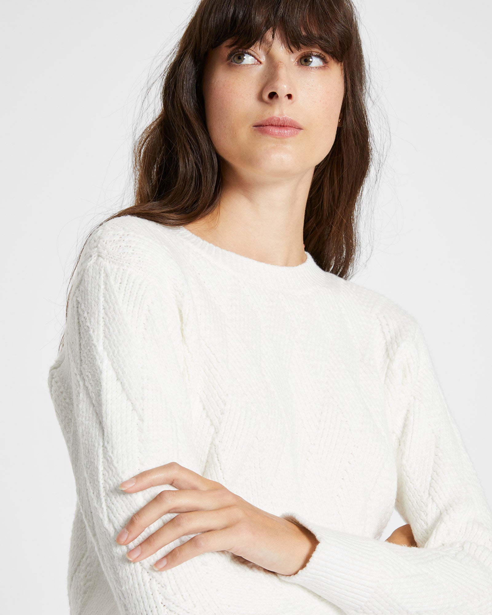 CLUB MONACO - Diamond Crew - Blanc De Blanc