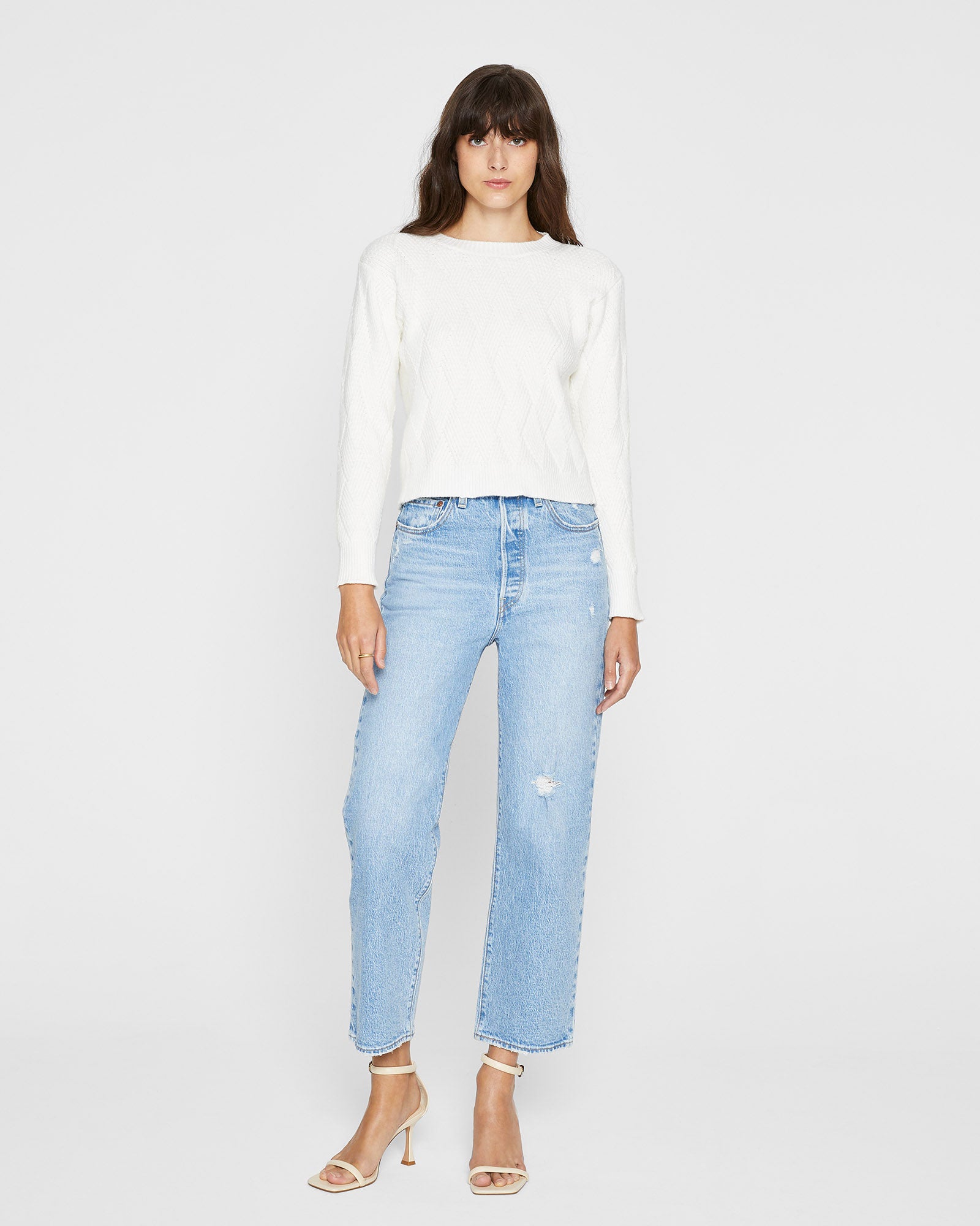 CLUB MONACO - Diamond Crew - Blanc De Blanc