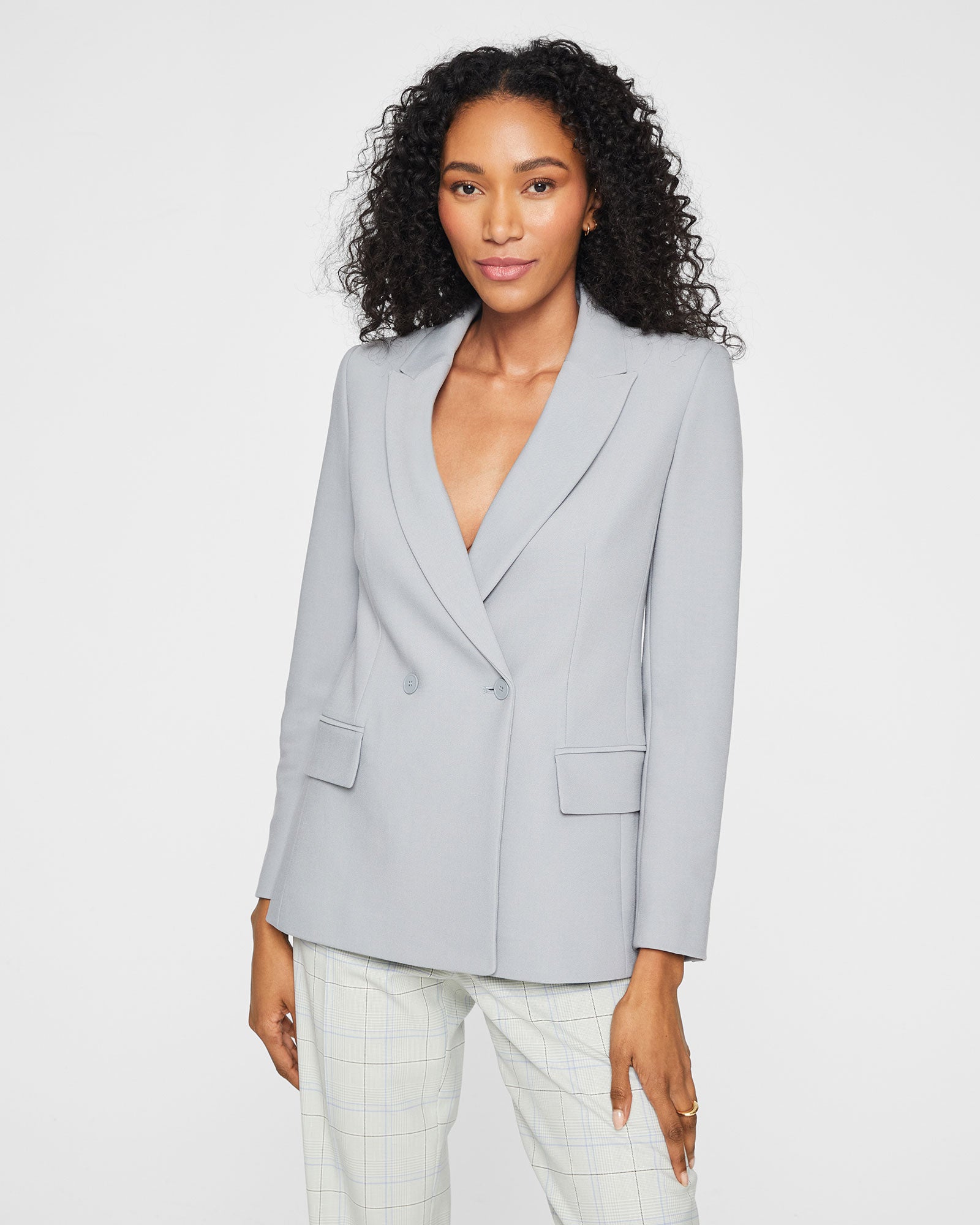CLUB MONACO - Double Breasted Blazer - Blue