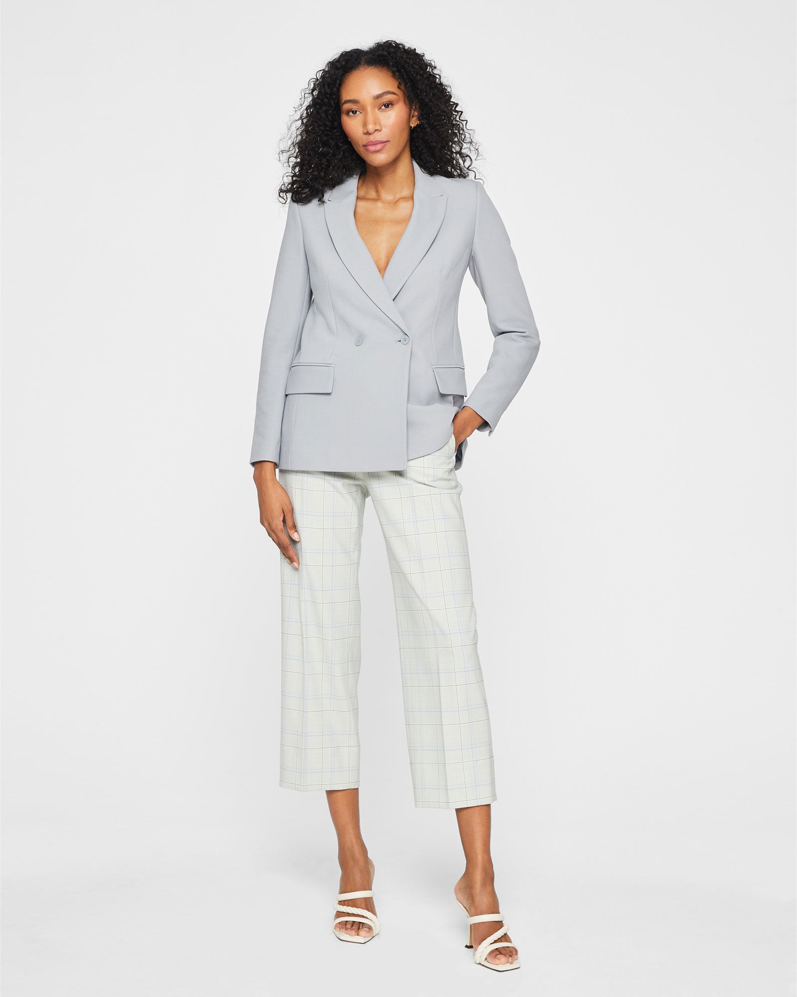 CLUB MONACO - Double Breasted Blazer - Blue