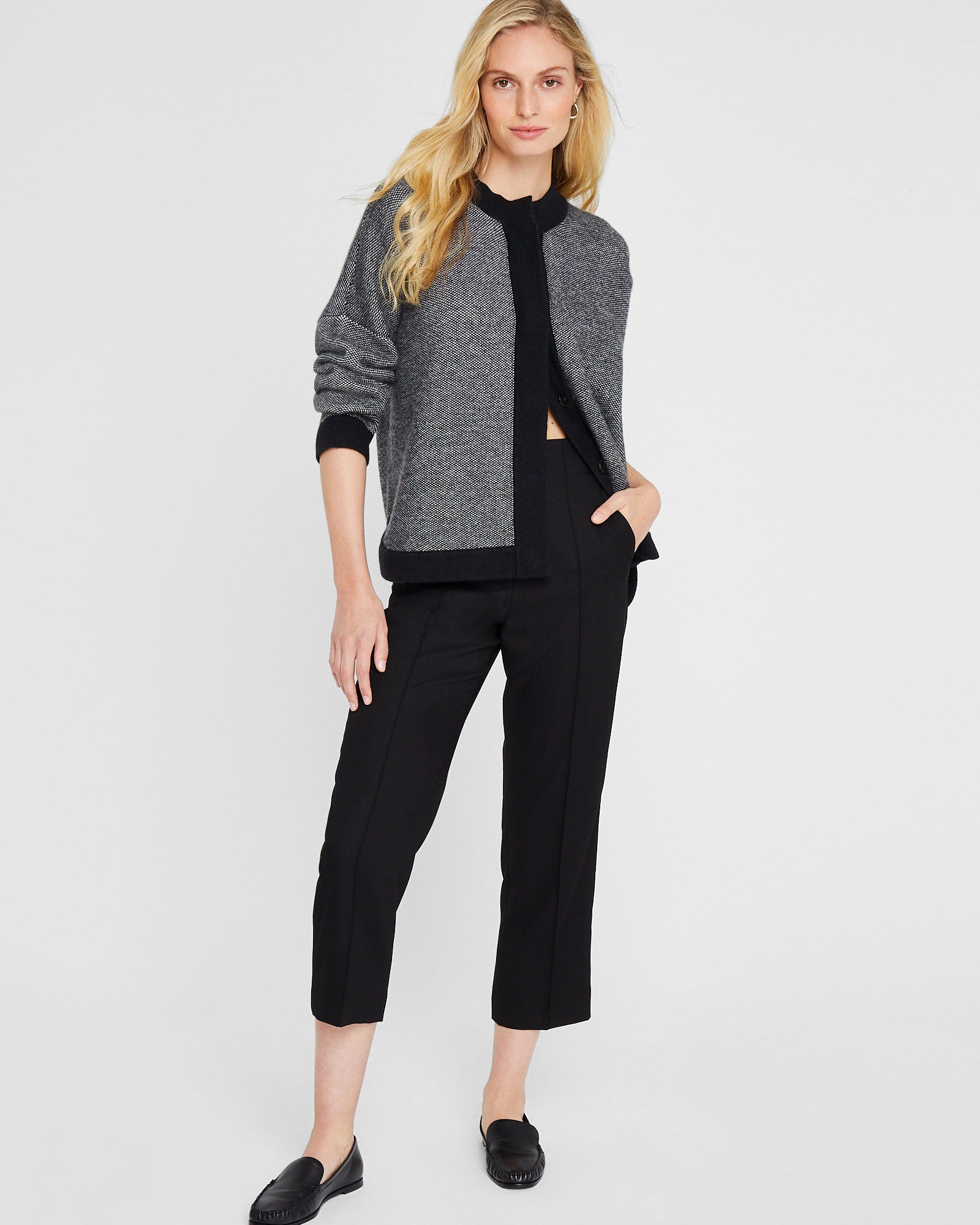 CLUB MONACO - Jacquard Shacket - Black Base