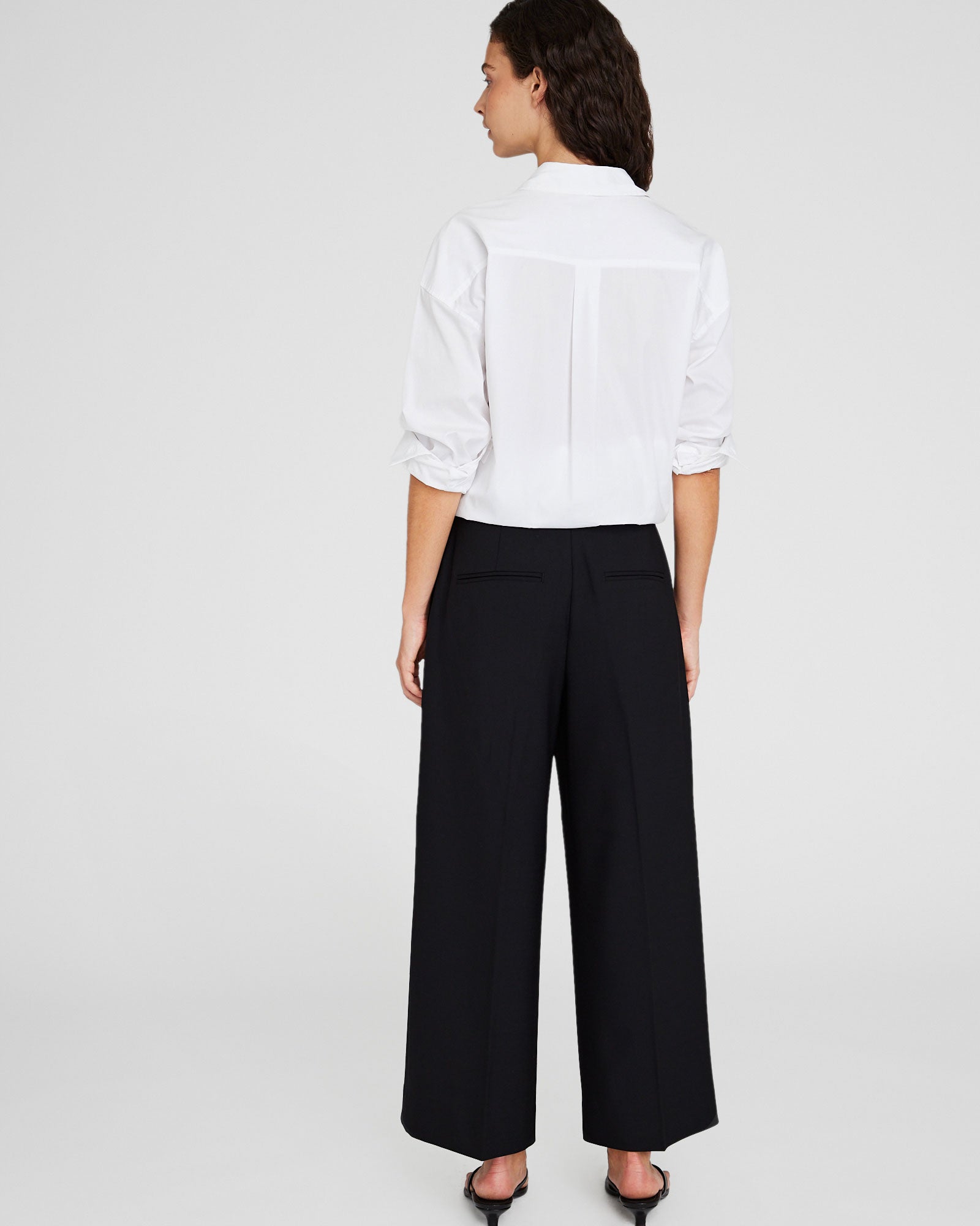 CLUB MONACO - Pantalon Borrem à jambes larges - Noir