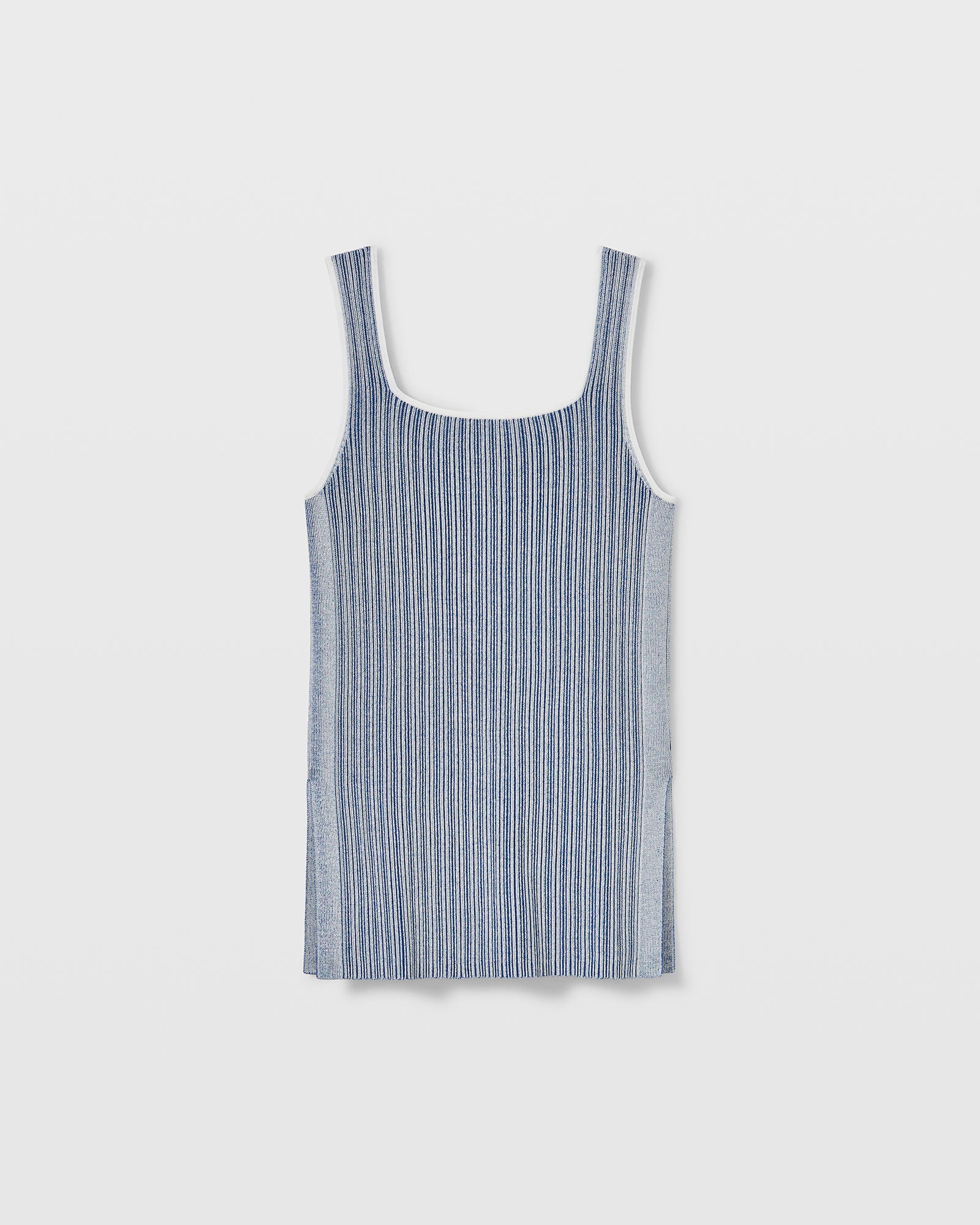 CLUB MONACO - Camisole à rayures et col carré - Rayures bleues/blanches
