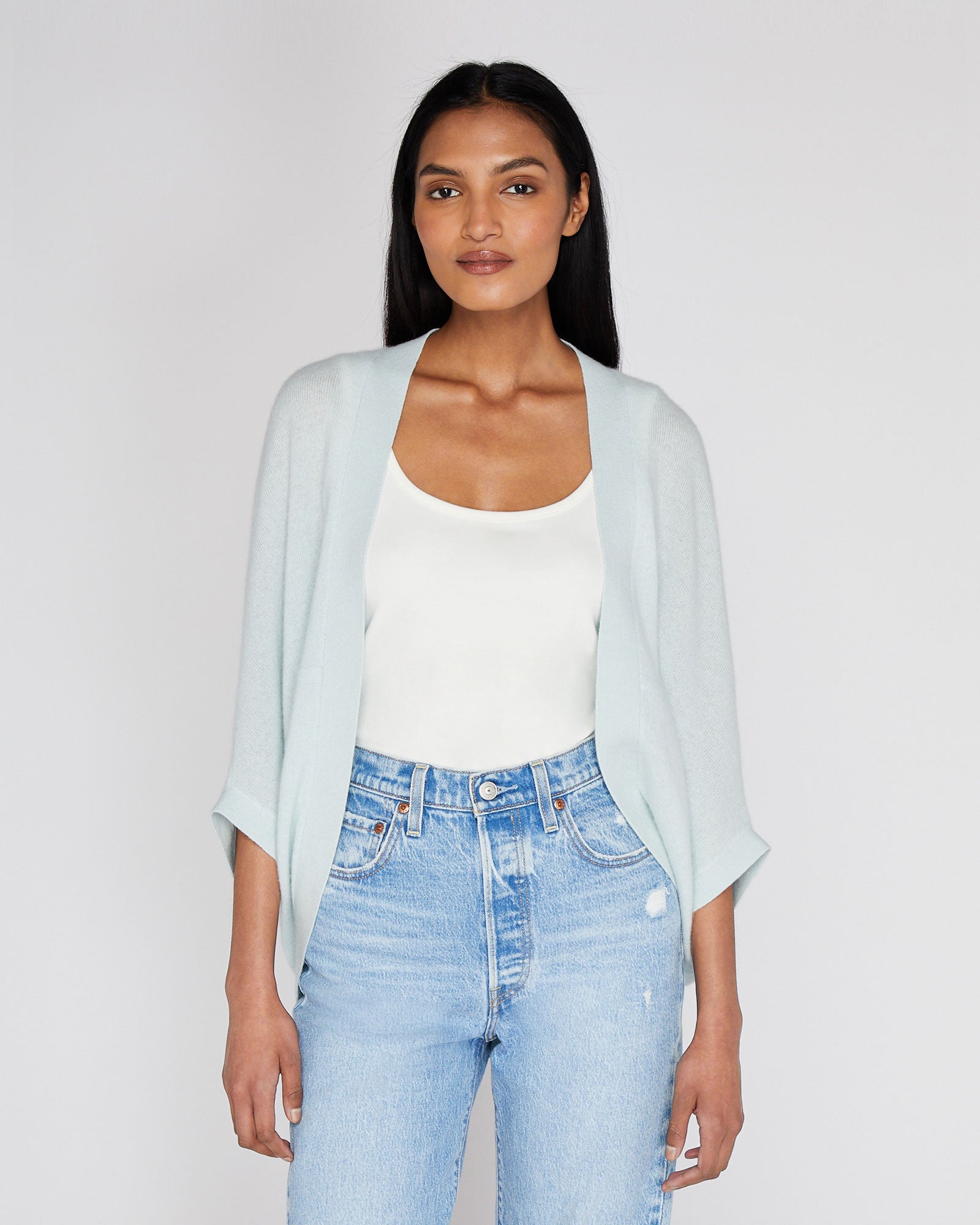 CLUB MONACO - Cashmere Shrug - Blue