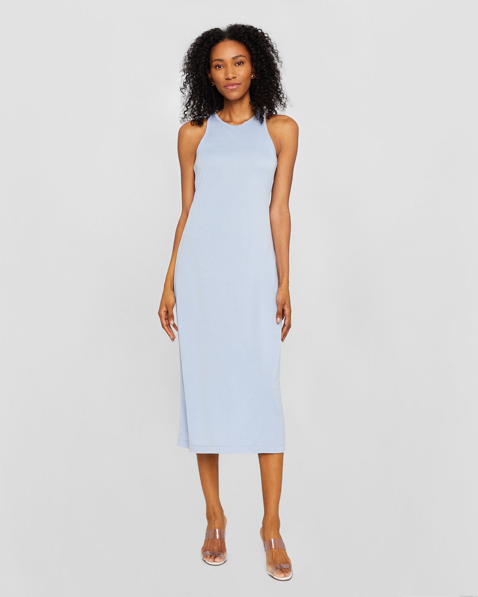 CLUB MONACO - Racerback Sleeveless Maxi Dress - Blue