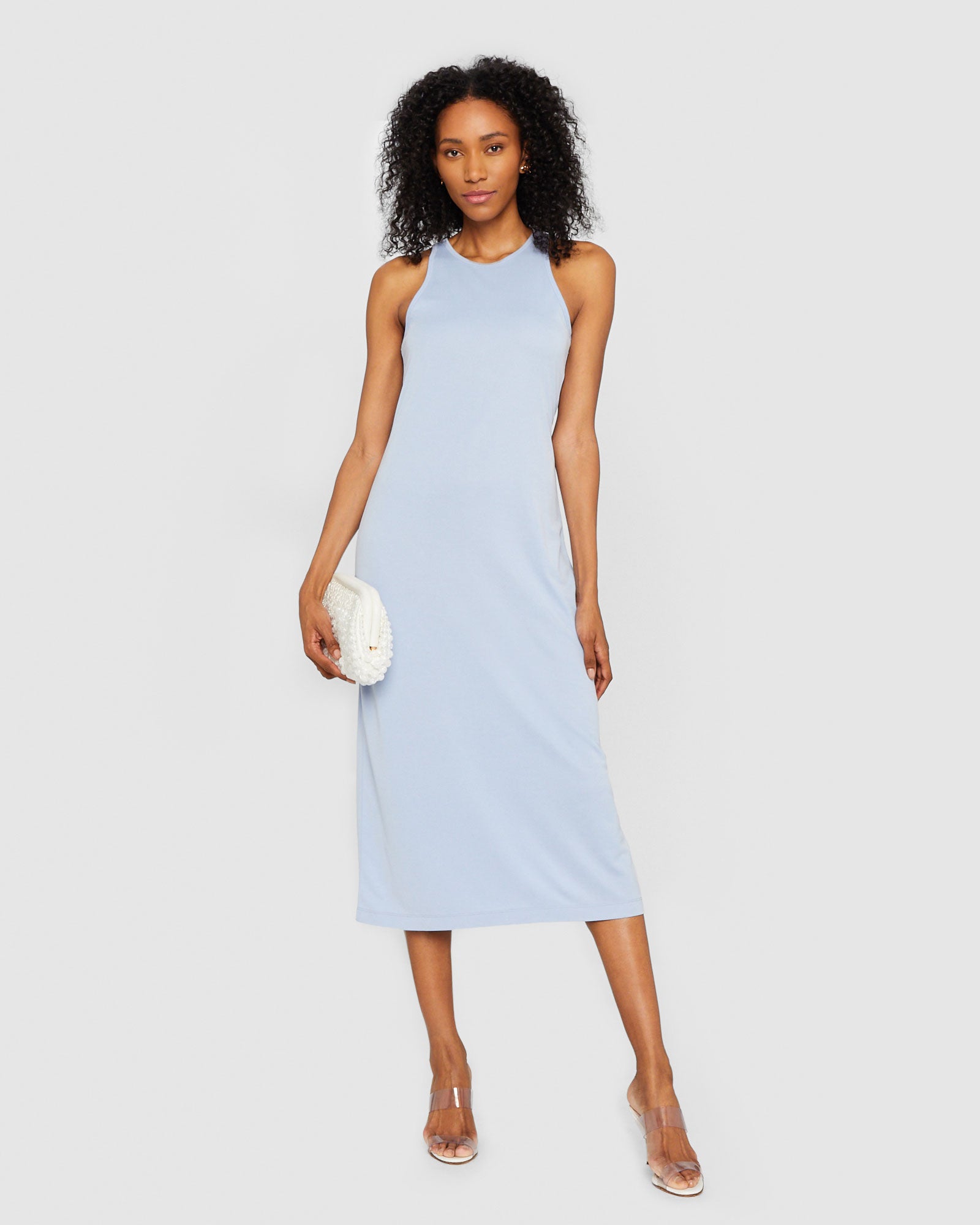 CLUB MONACO - Racerback Sleeveless Maxi Dress - Blue
