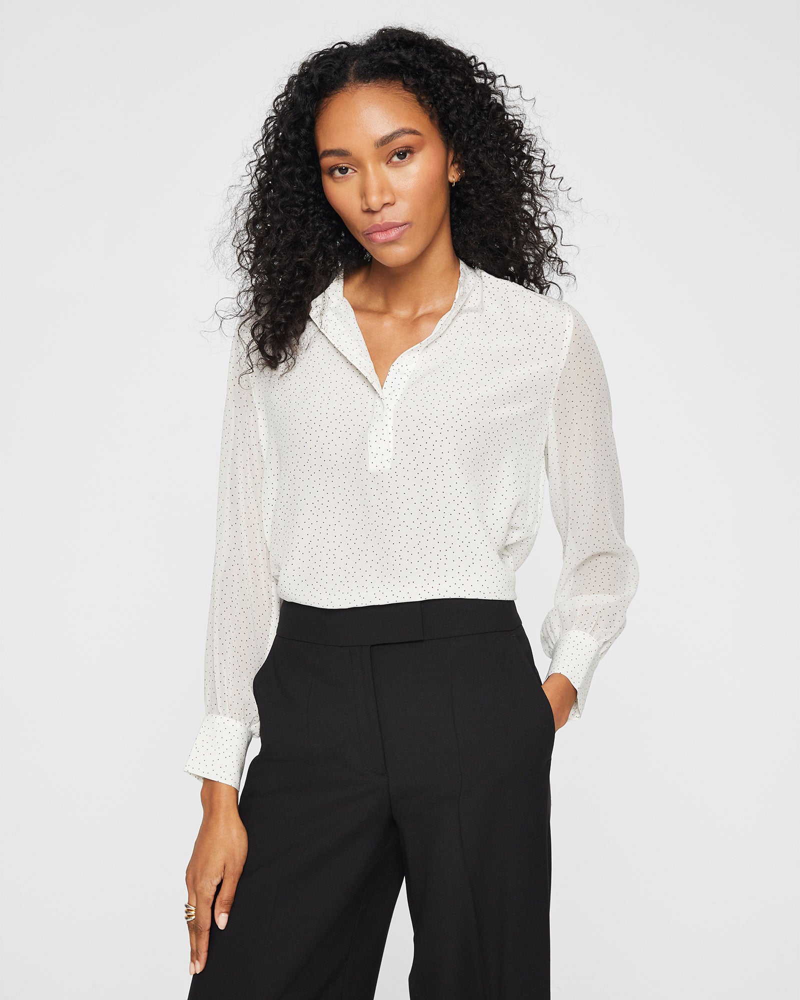 CLUB MONACO - Printed Silk Popover Shirt - Multi