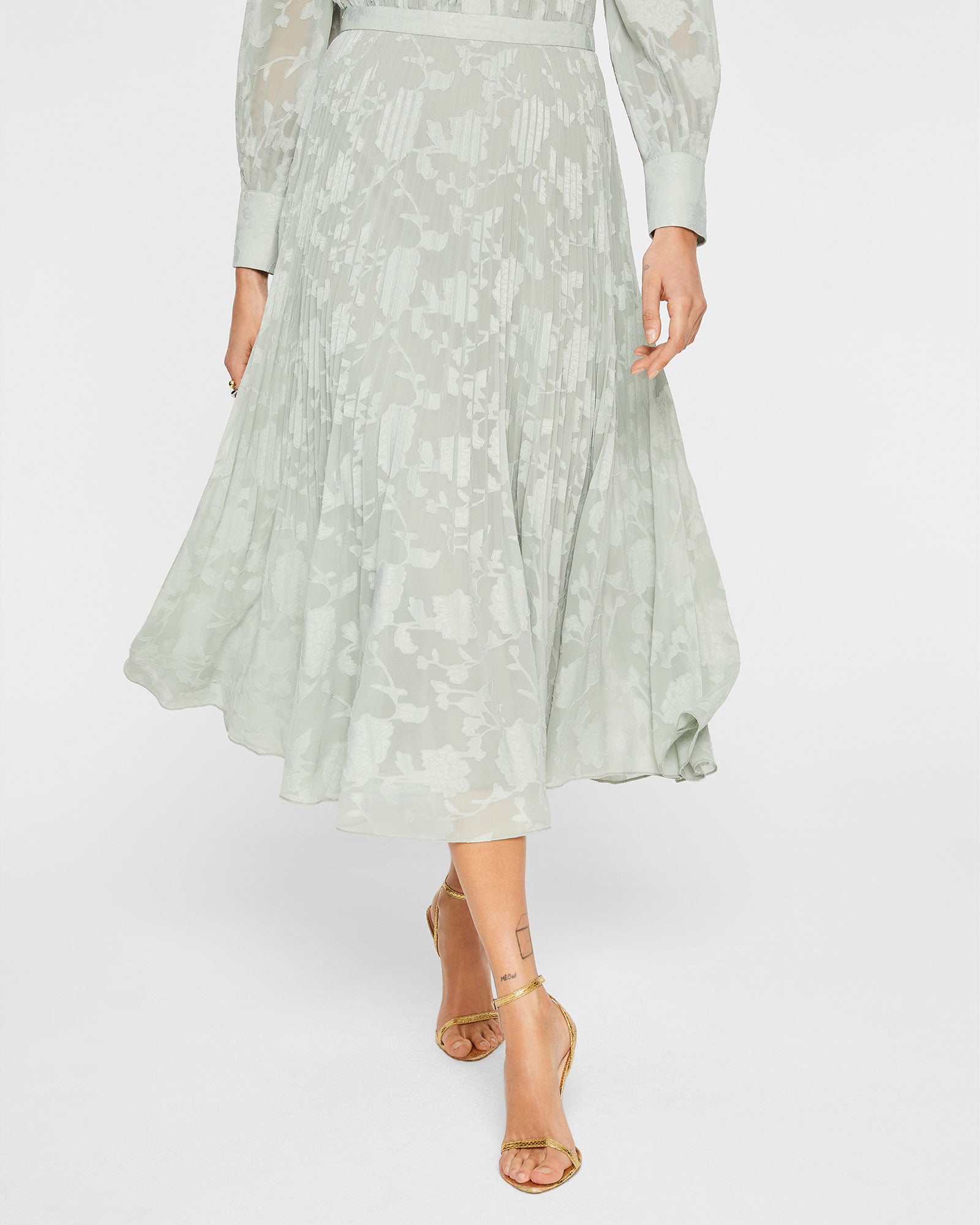 CLUB MONACO - Pleated Shirt Dress - Iron Grey