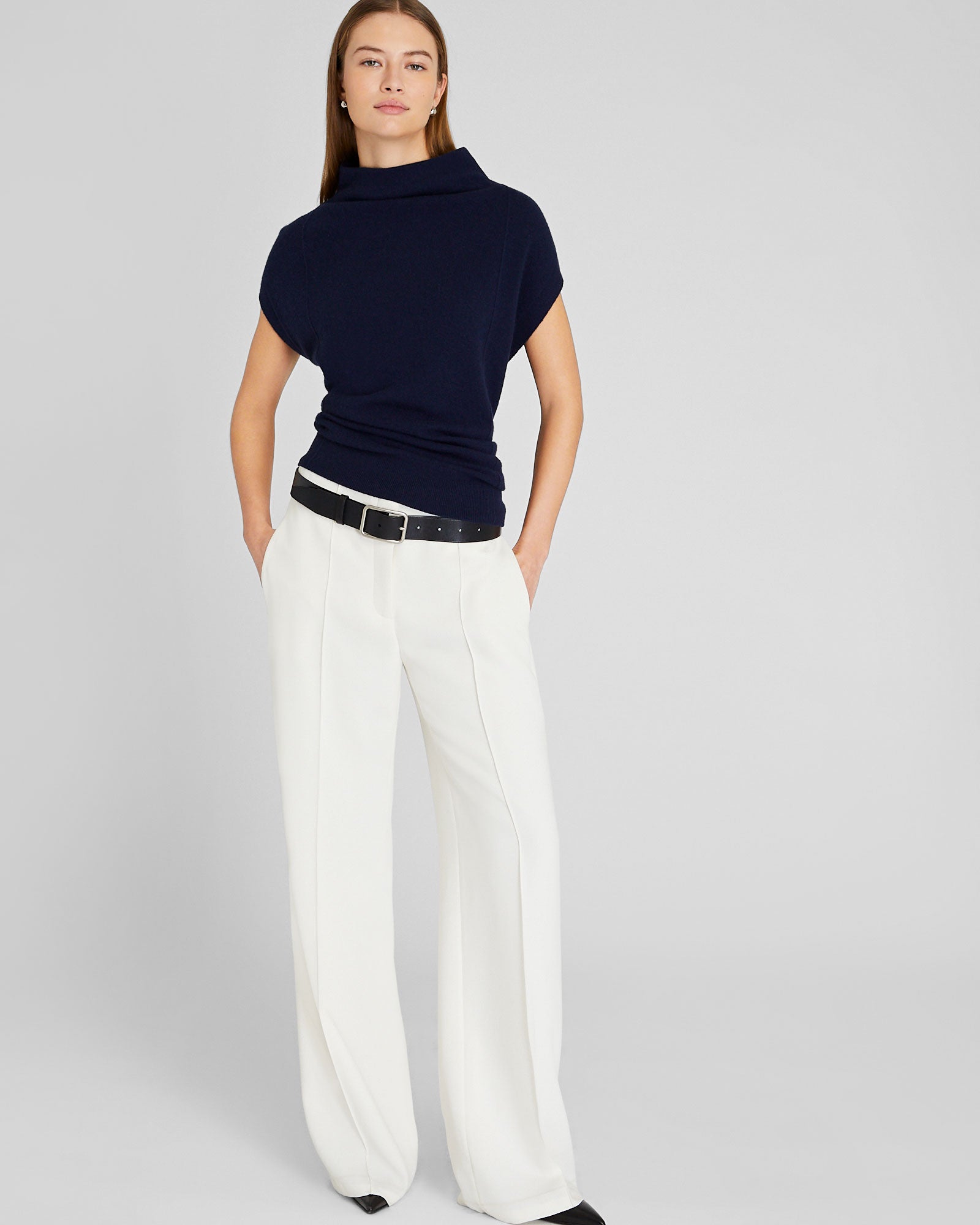 CLUB MONACO - Cashmere Abhy Sweater - Navy