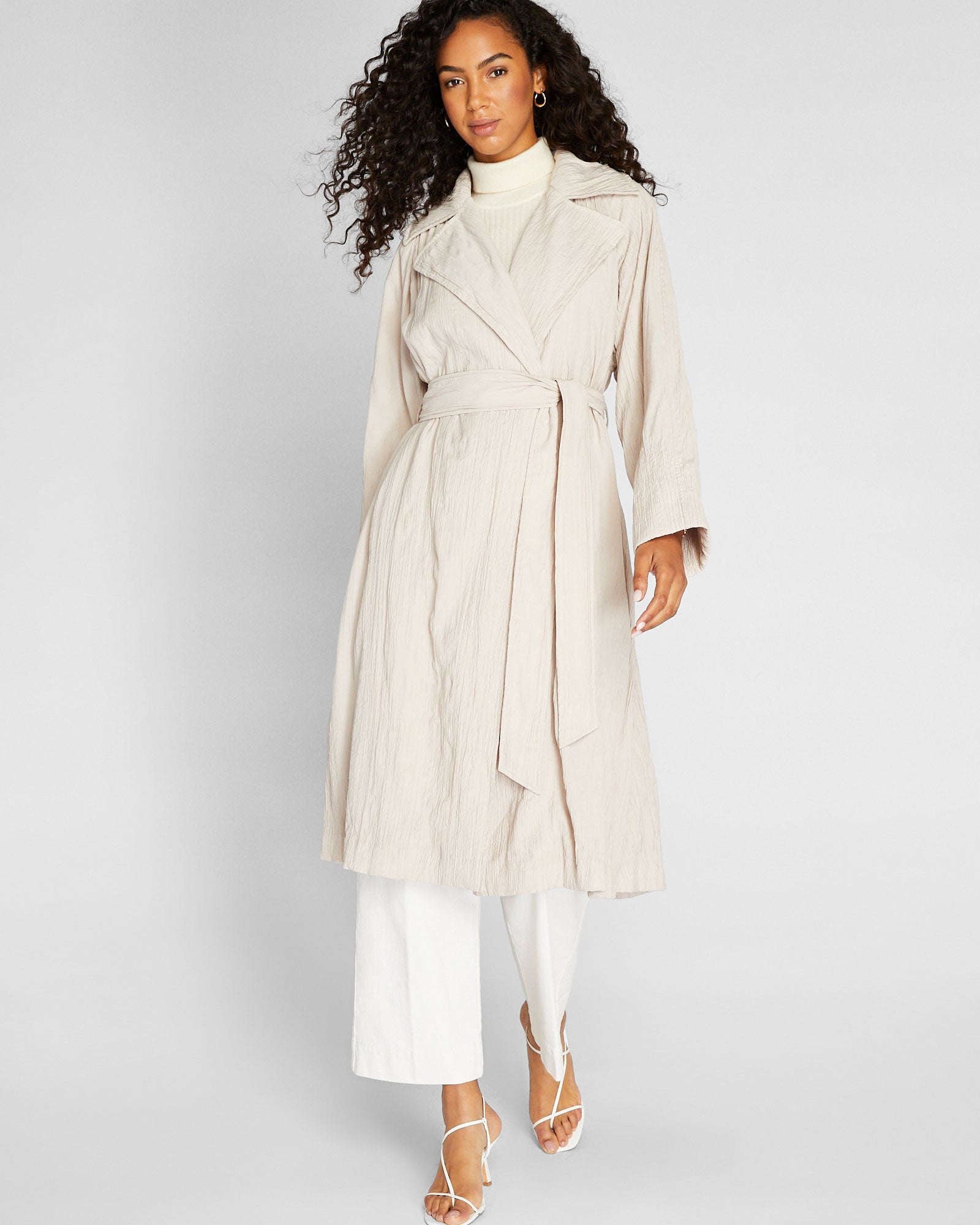 CLUB MONACO - Crinkle Trench - Dusty Mauve