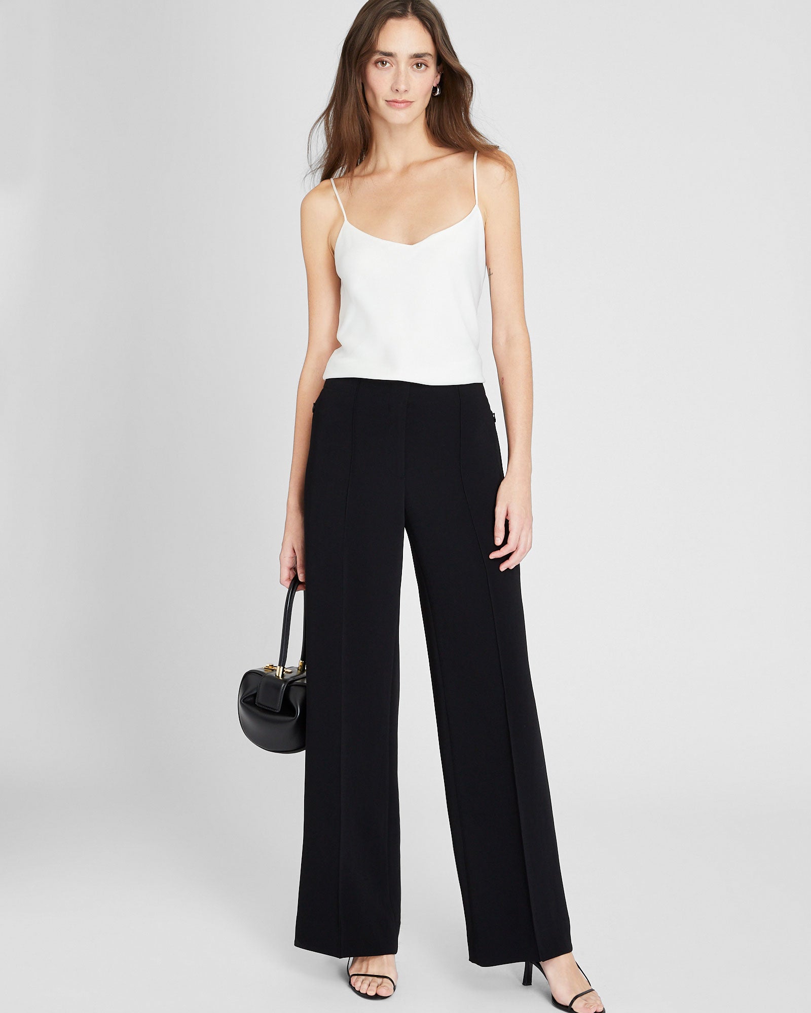CLUB MONACO - Fluid Crepe Trouser - Black