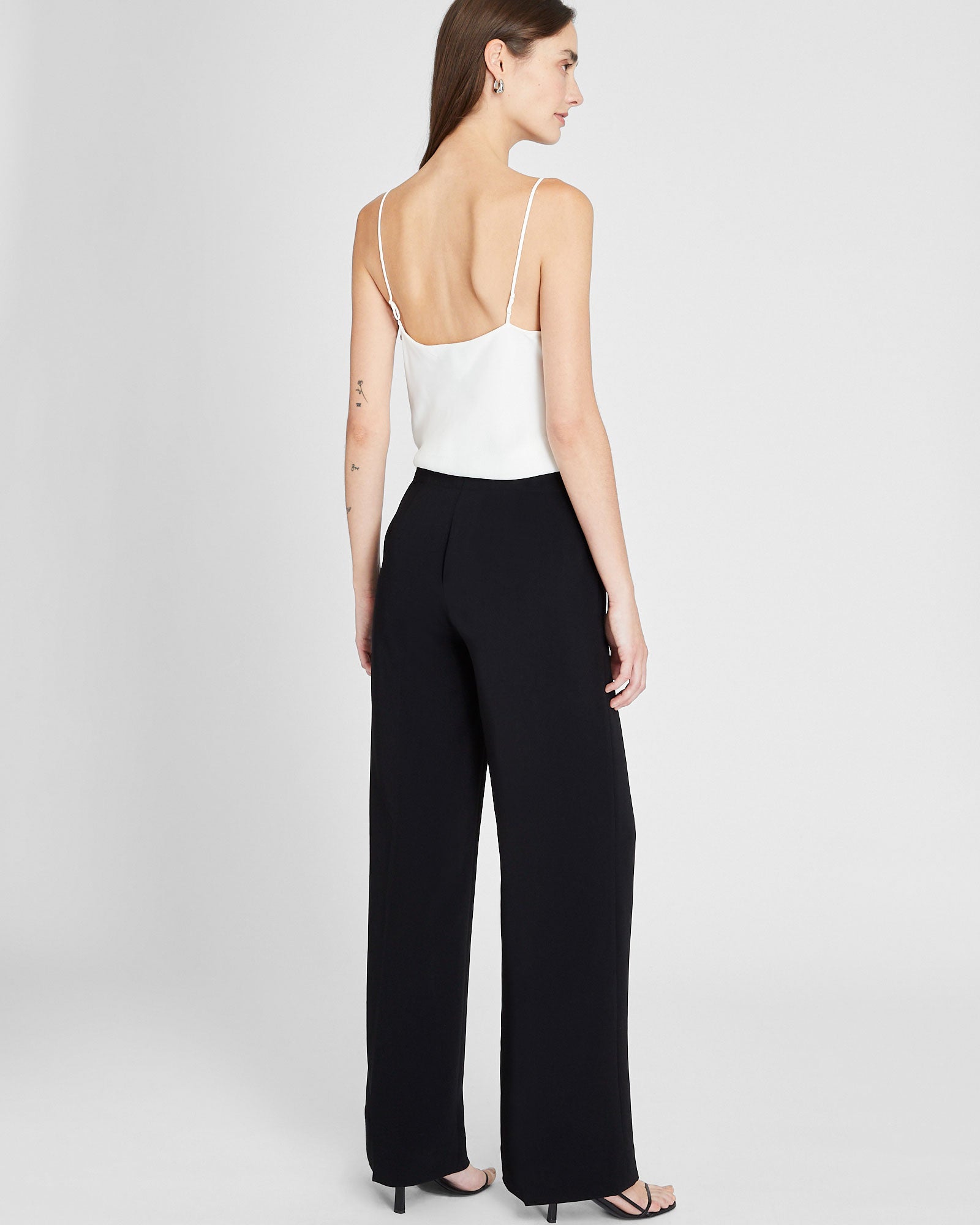 CLUB MONACO - Fluid Crepe Trouser - Black
