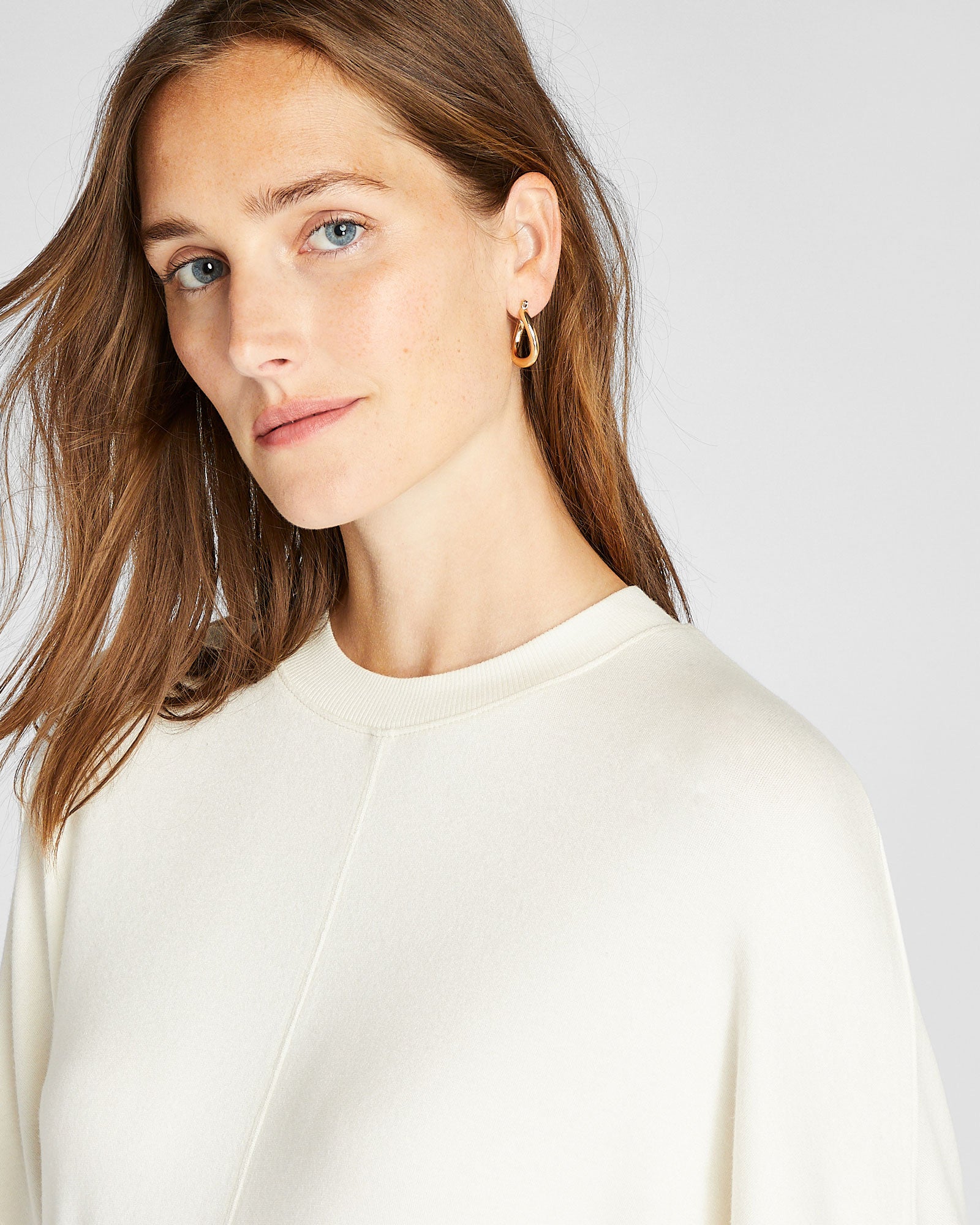 CLUB MONACO - Knit Dolman Tee - White