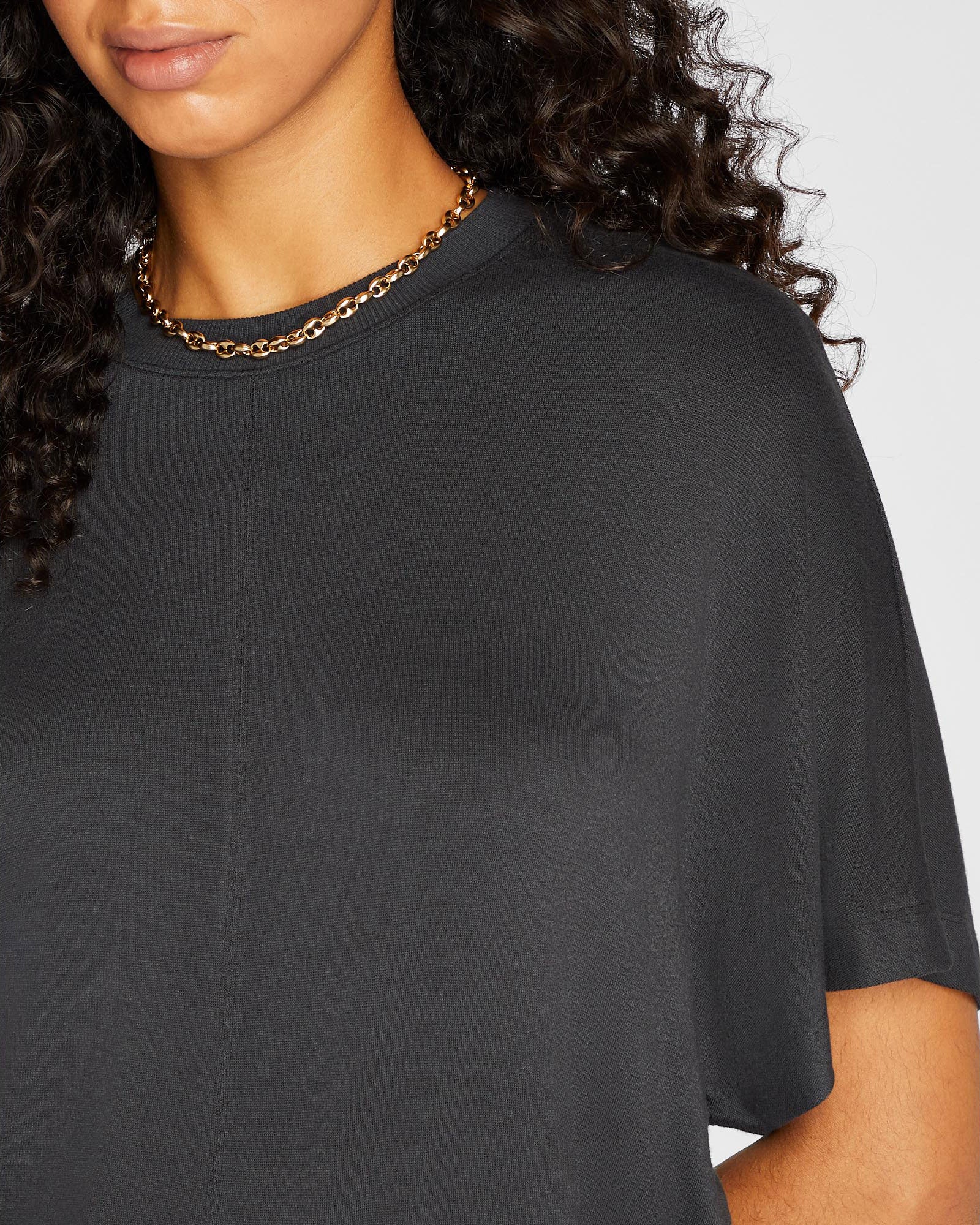 CLUB MONACO - Knit Dolman Tee - Black