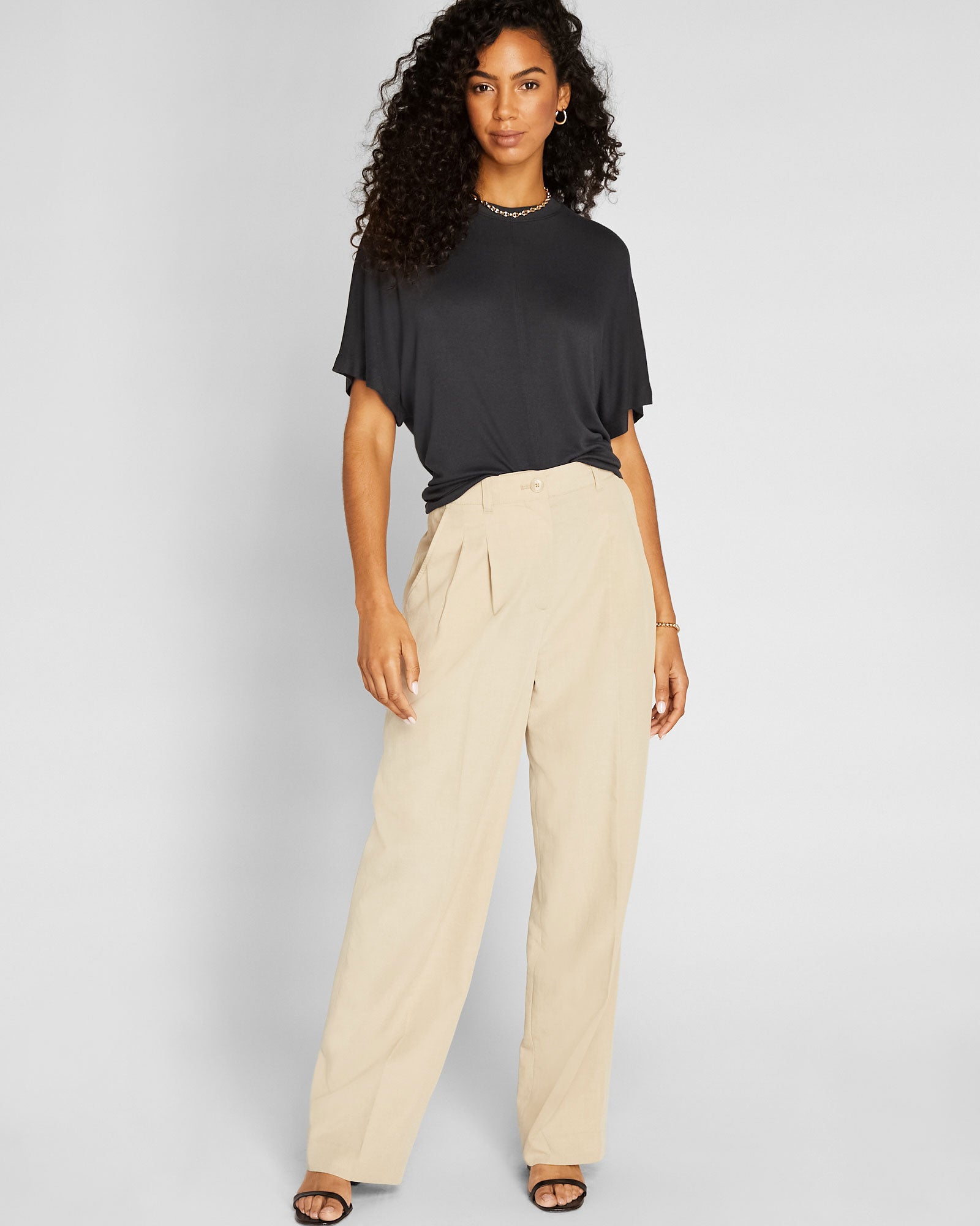 CLUB MONACO - Knit Dolman Tee - Black