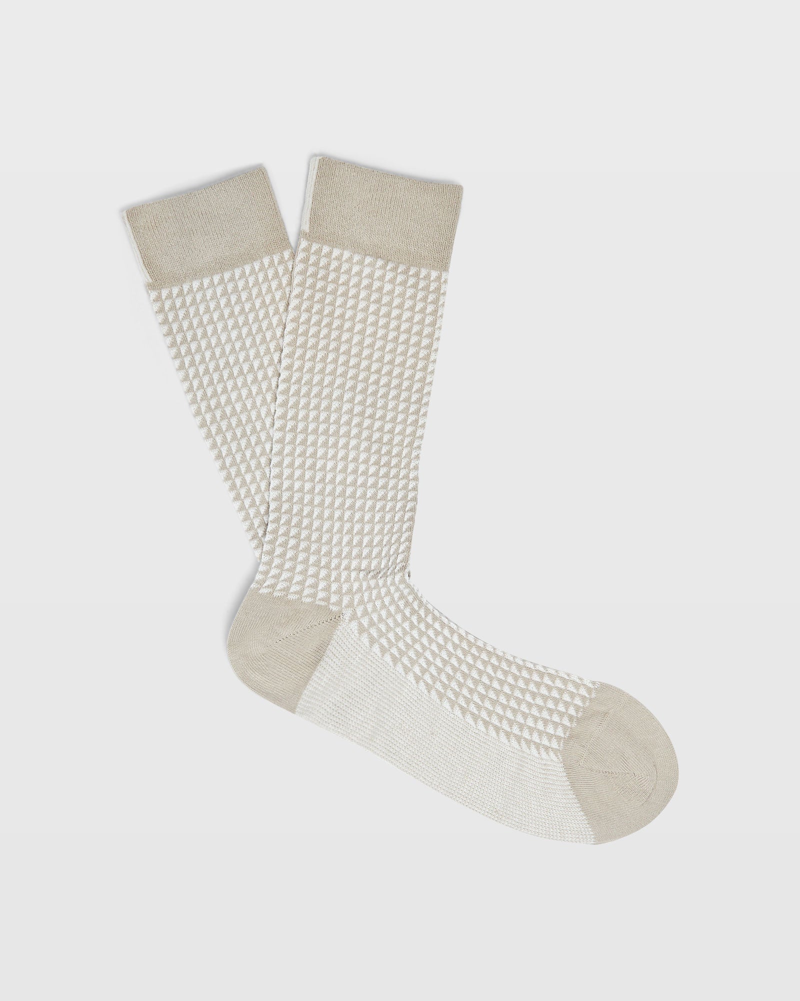CLUB MONACO - CM Pattern Dress Socks - Brown