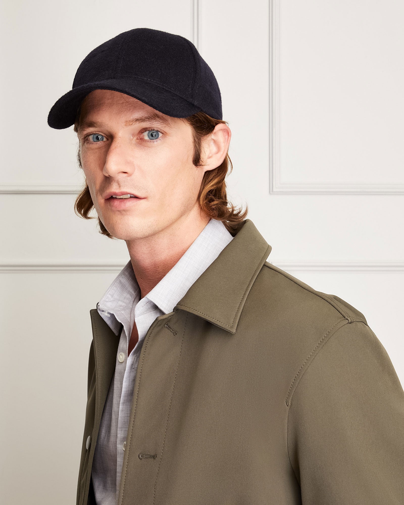 CLUB MONACO - Cashmere-Wool Baseball Cap - Navy