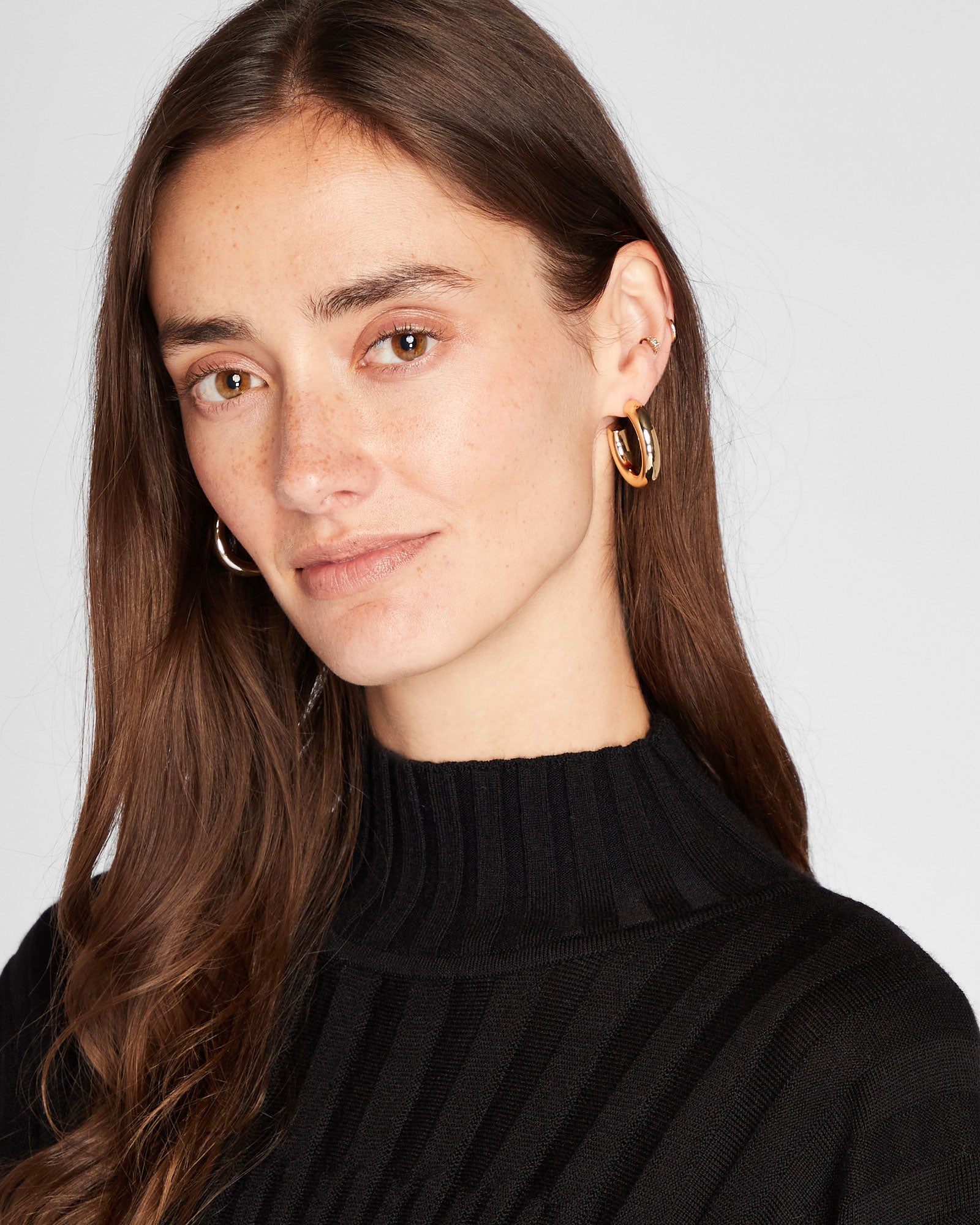 CLUB MONACO - Chunky Hoop Earring Set - Gold