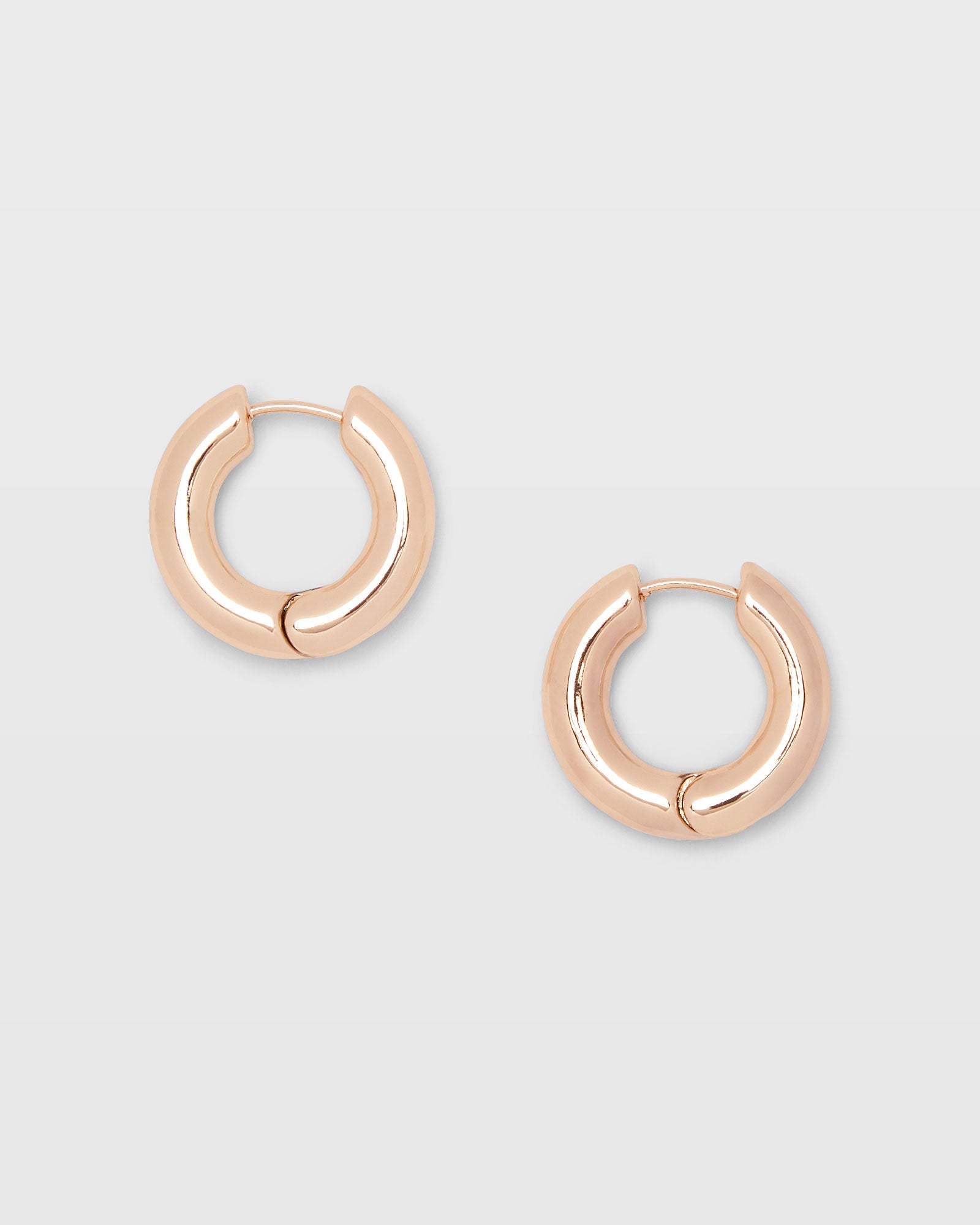 CLUB MONACO - Chunky Closed Hoop Earrings - Gold