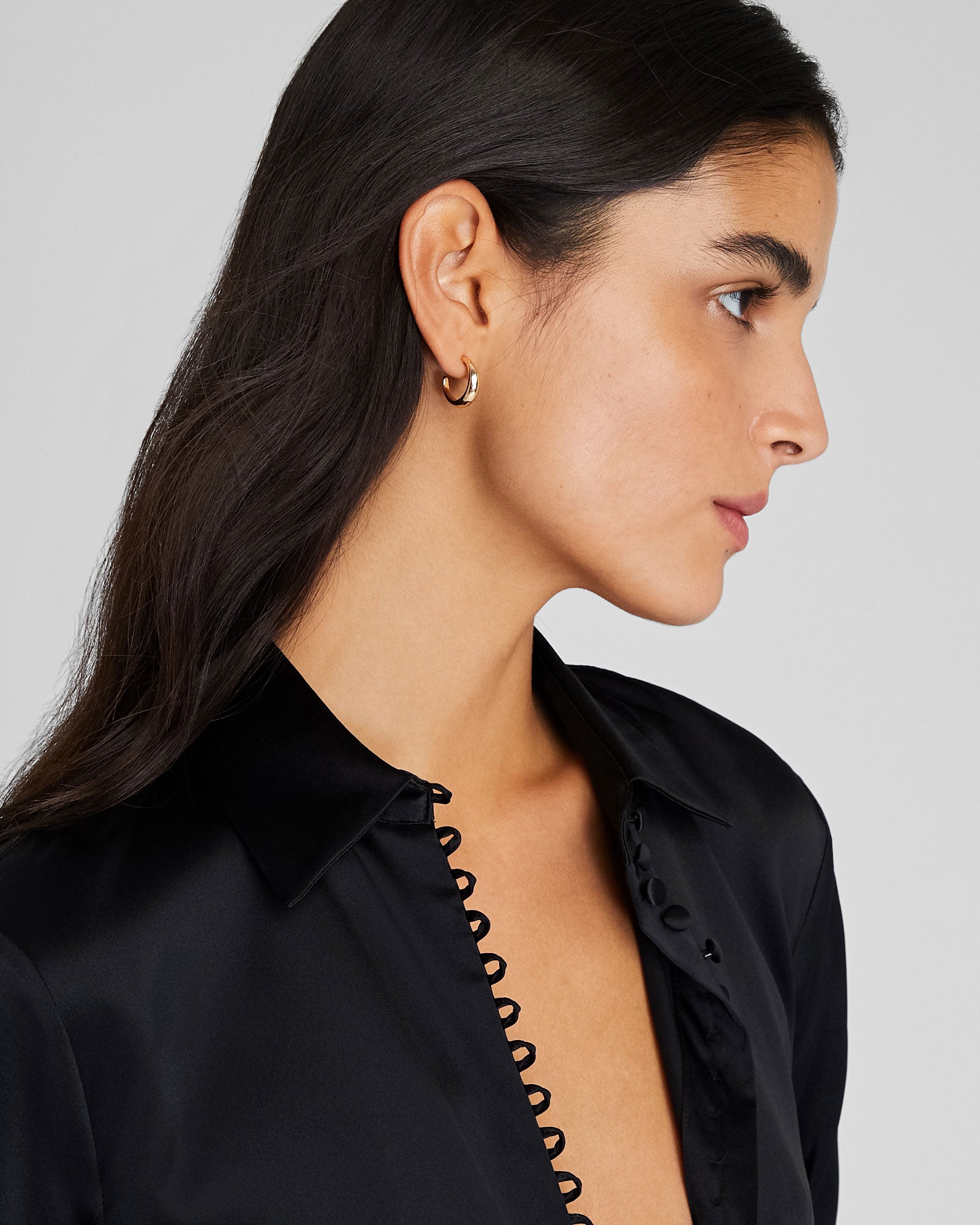 CLUB MONACO - Medium Hoop Earring - Or