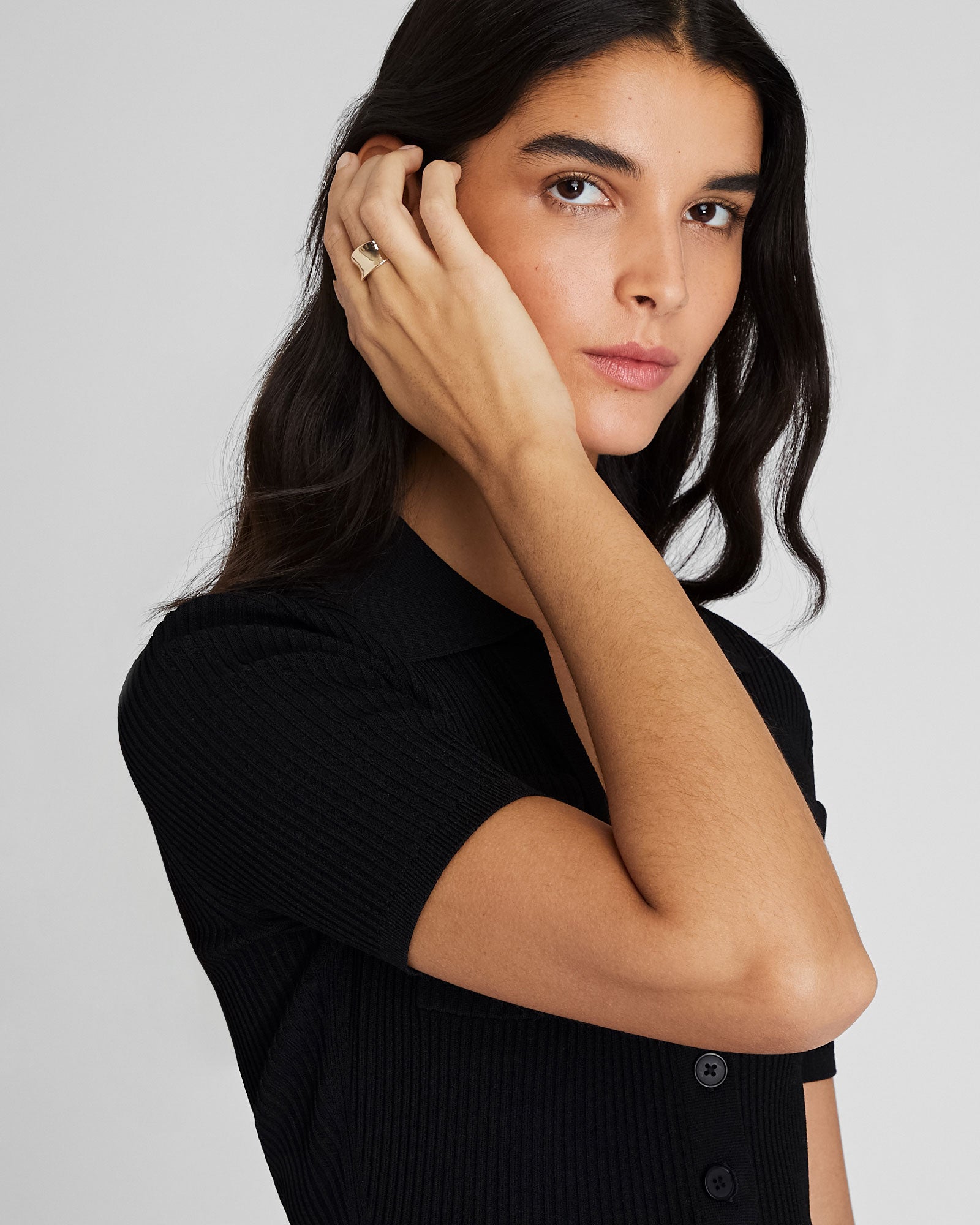 CLUB MONACO - Chunky Statement Ring - Gold