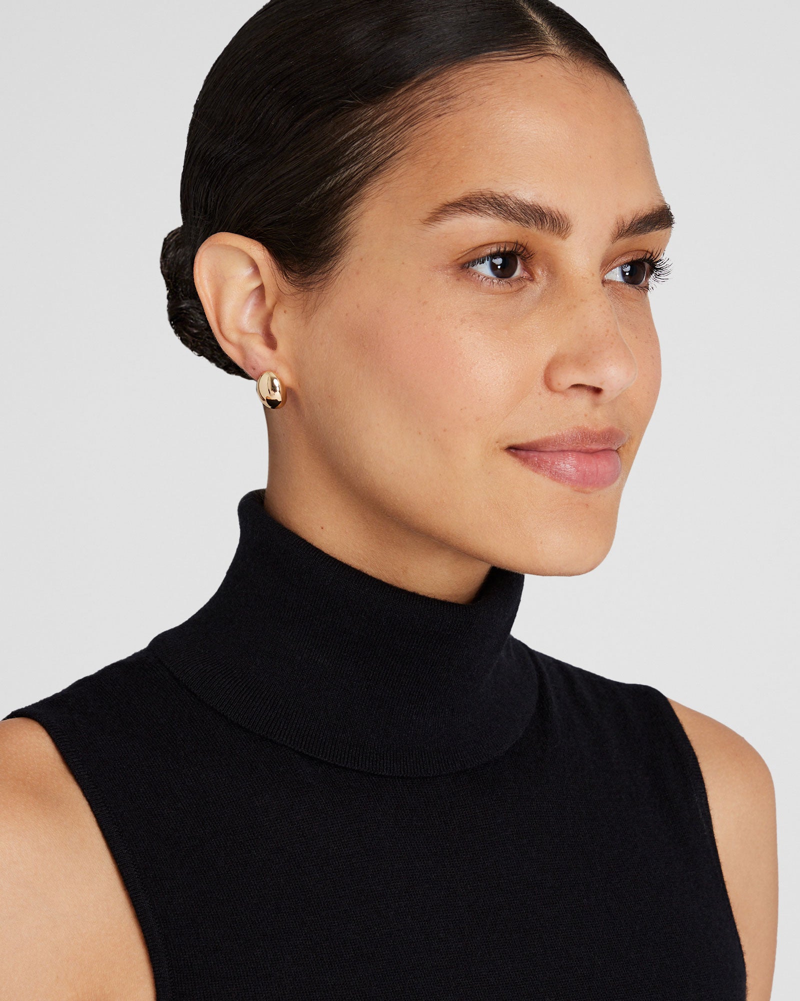 CLUB MONACO - Oval Domed Stud Earrings - Or
