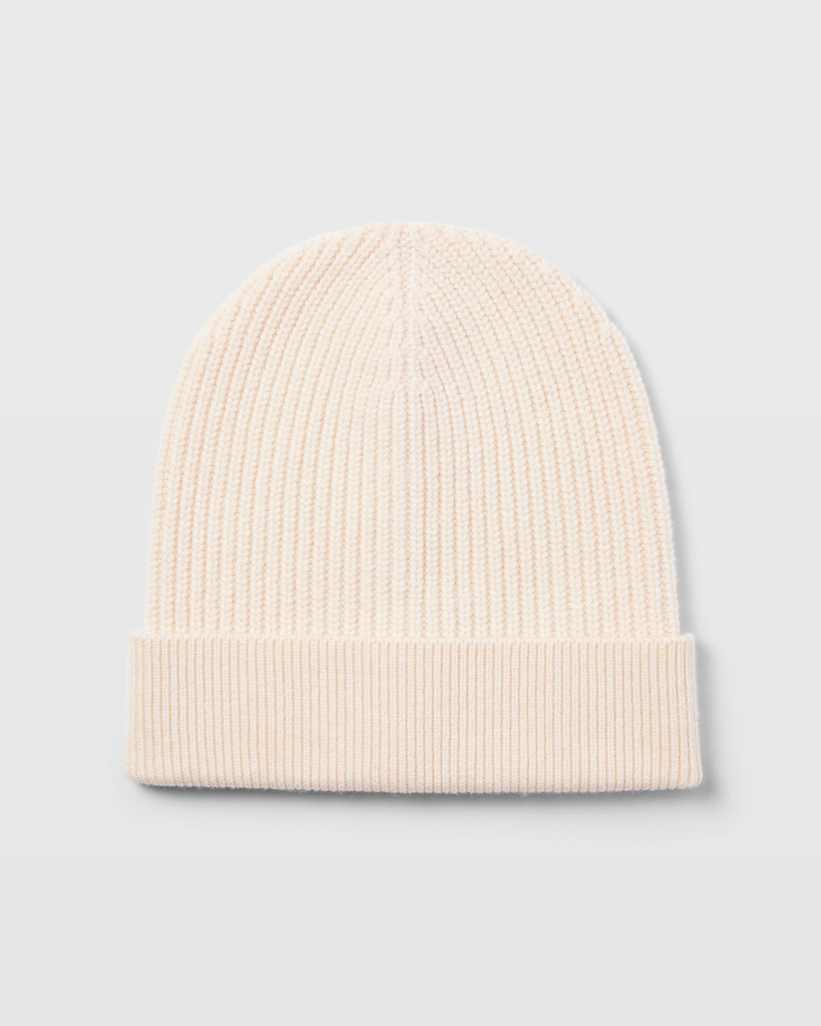 CLUB MONACO - Turnback Rib Hat - Cream
