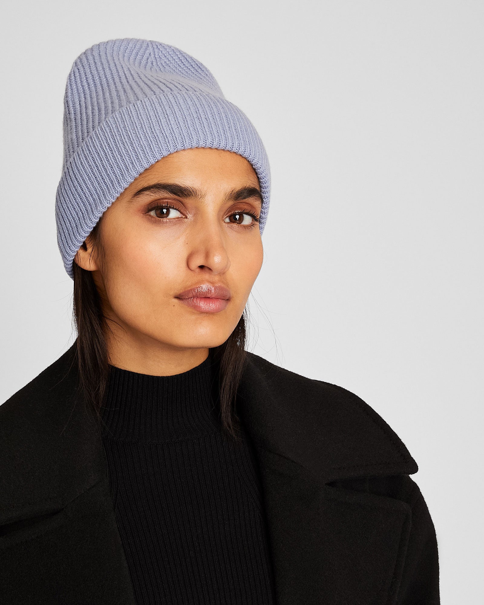 CLUB MONACO - Turnback Rib Hat - Medium Blue