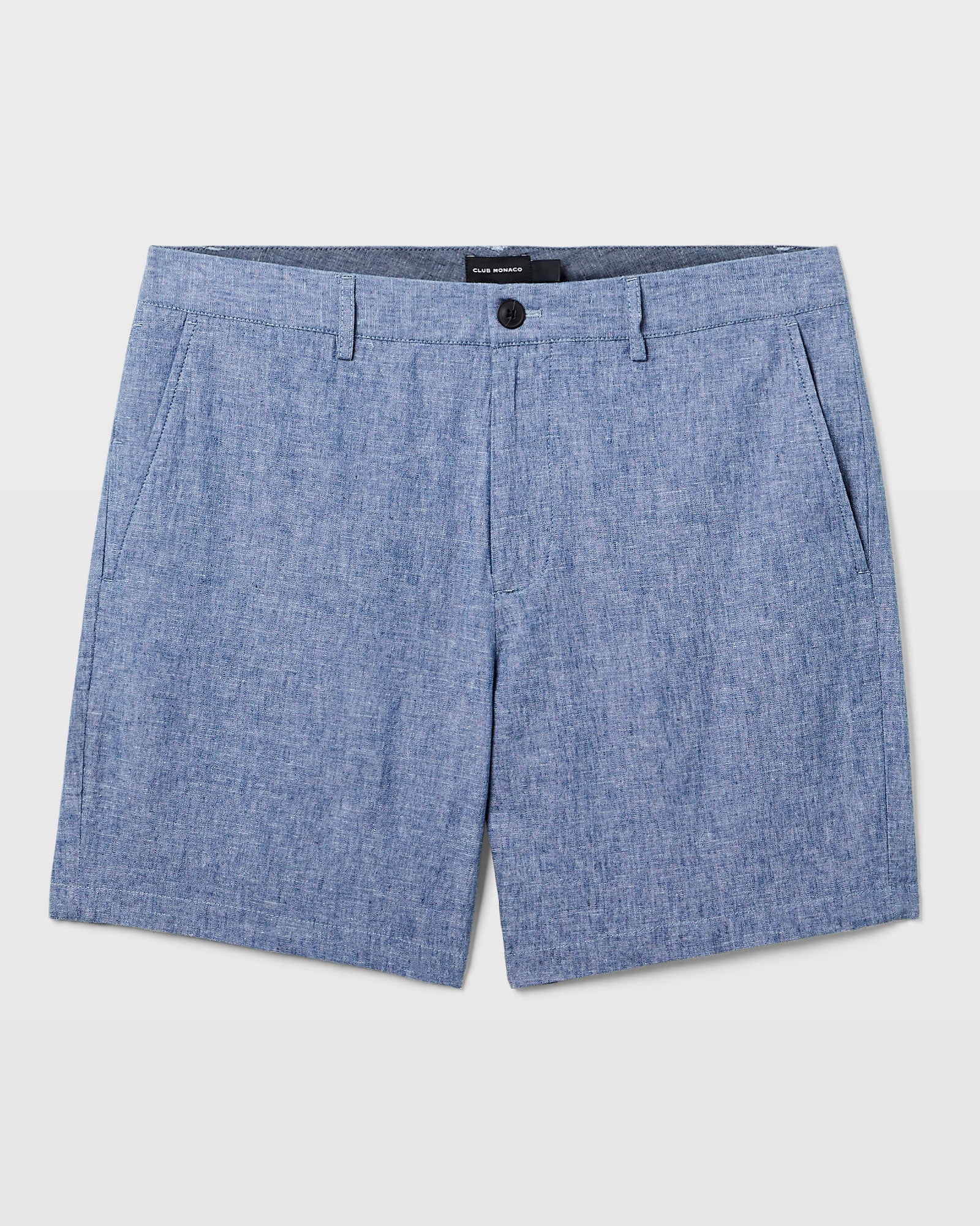 CLUB MONACO - Short chambray Baxter 18 cm (7 po) - Mélange Bleu