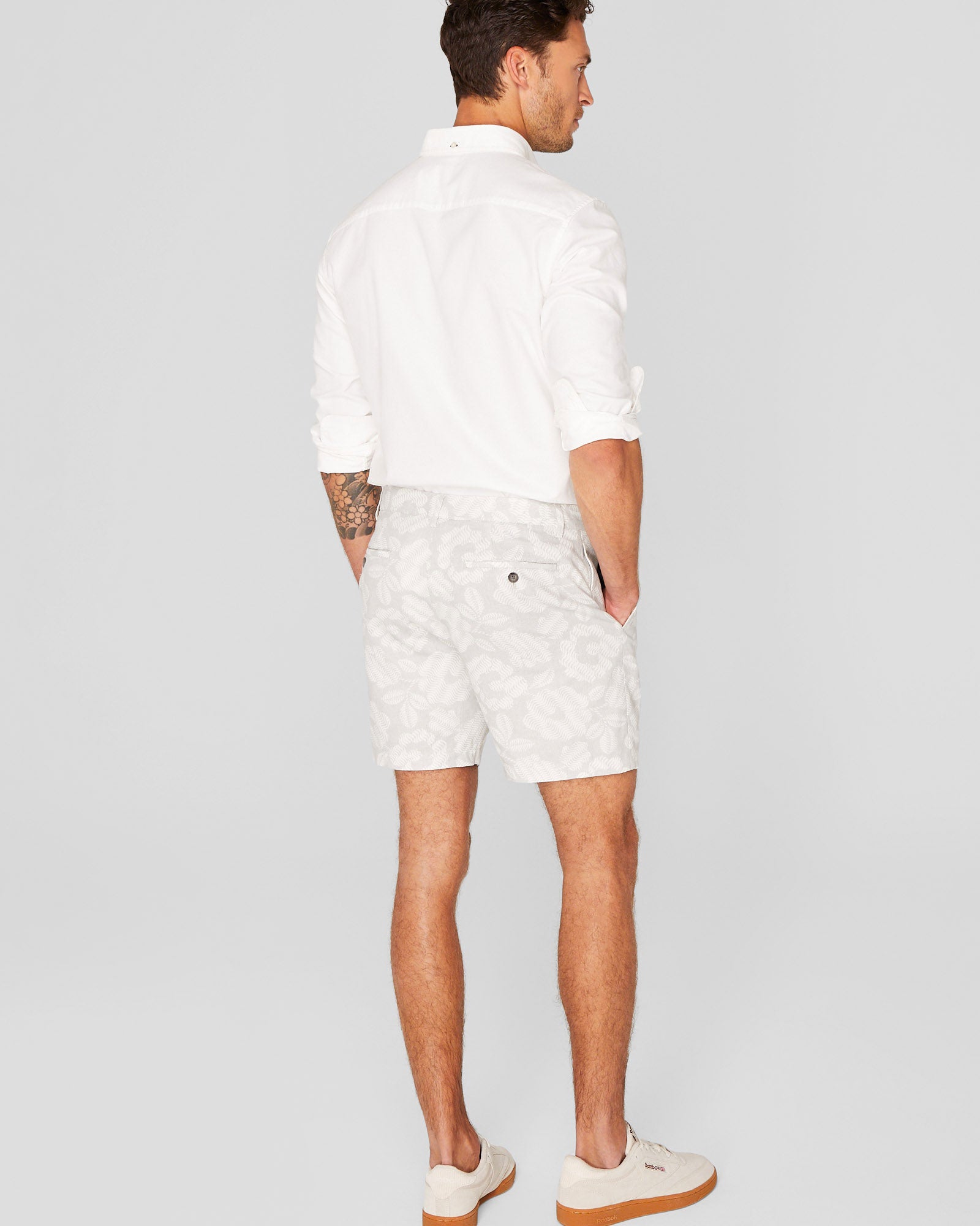 CLUB MONACO - Baxter Printed 7" Short - Blue Print