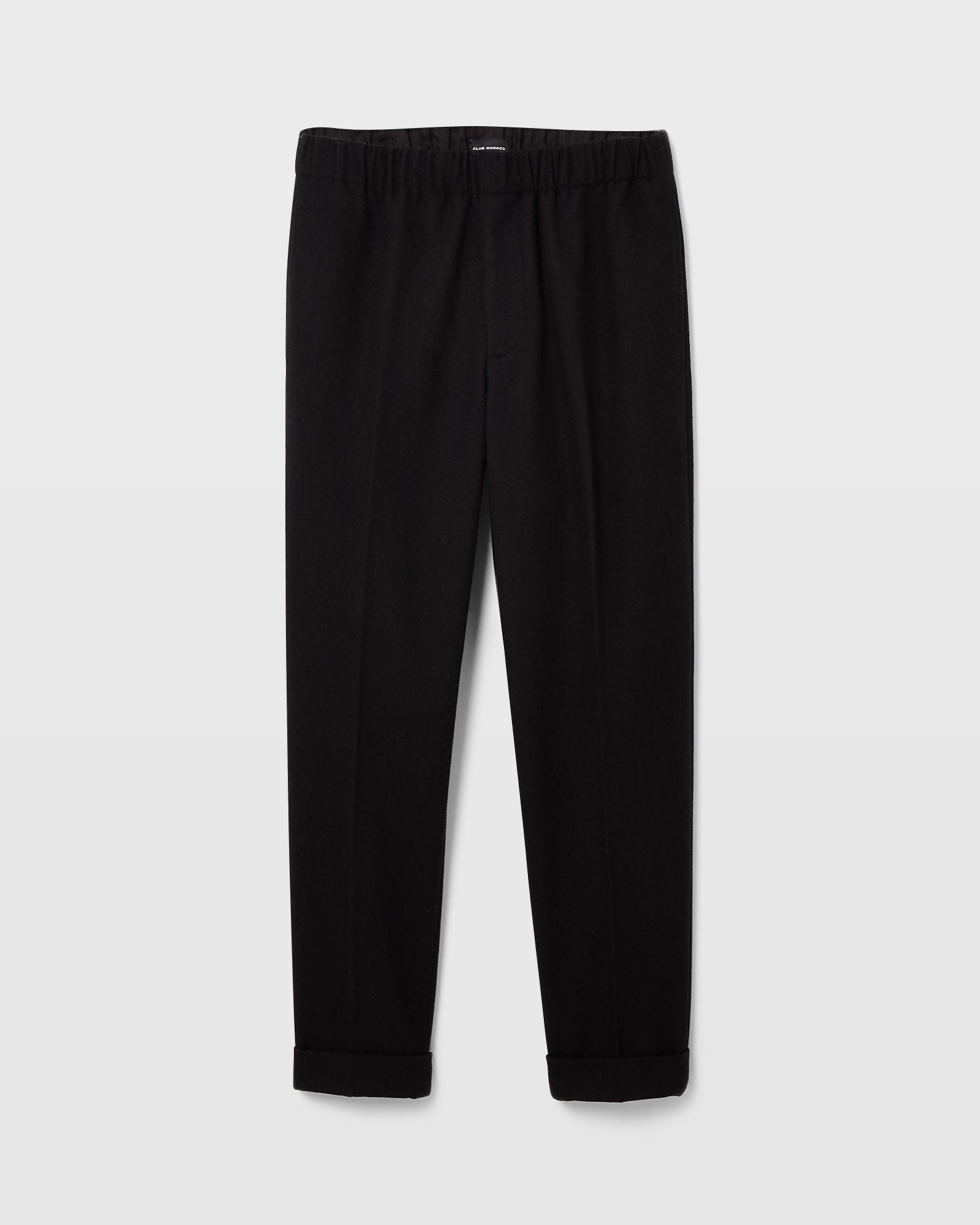 CLUB MONACO - Wool Elasticated Trouser - Black