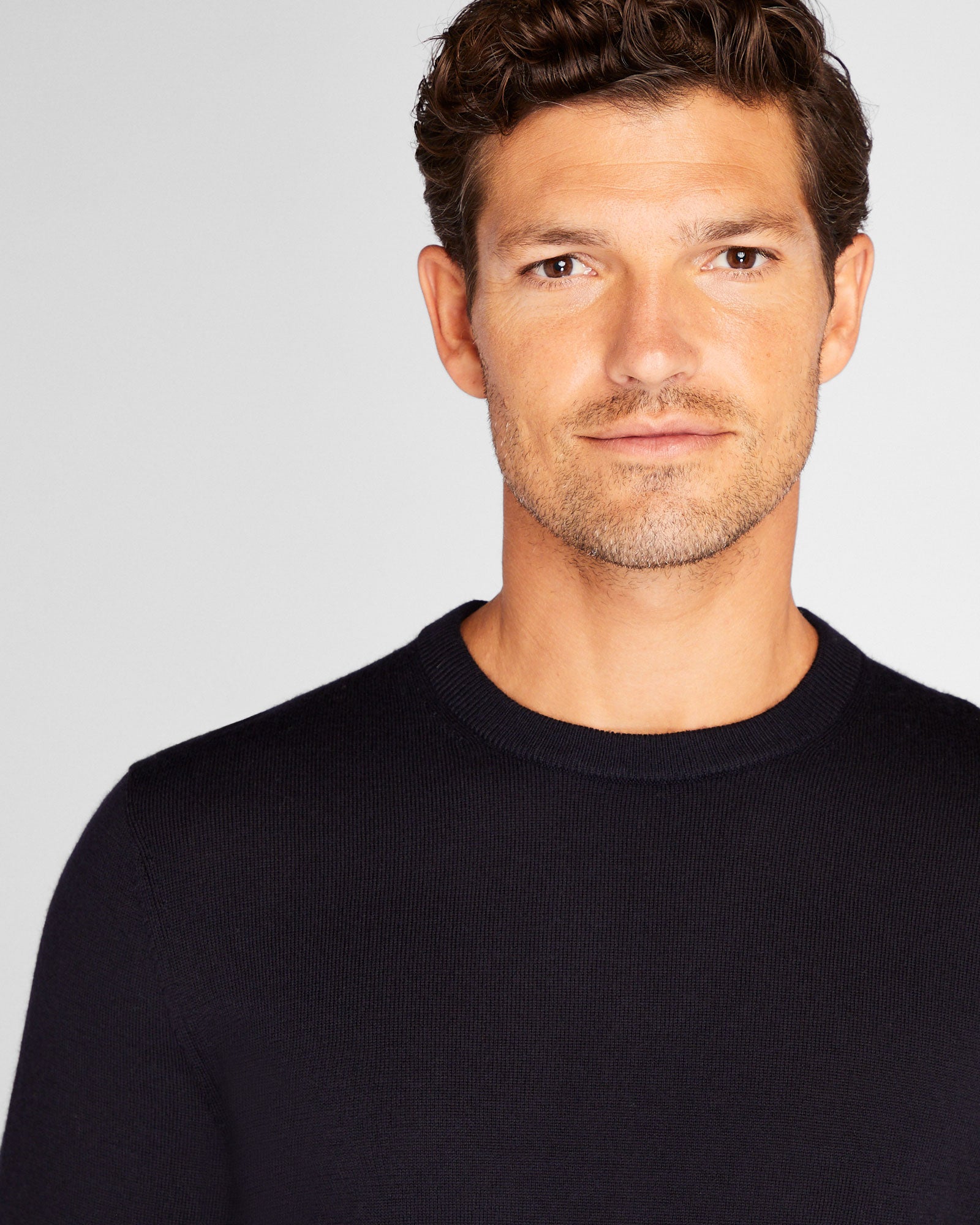 CLUB MONACO - Merino Crewneck - Navy