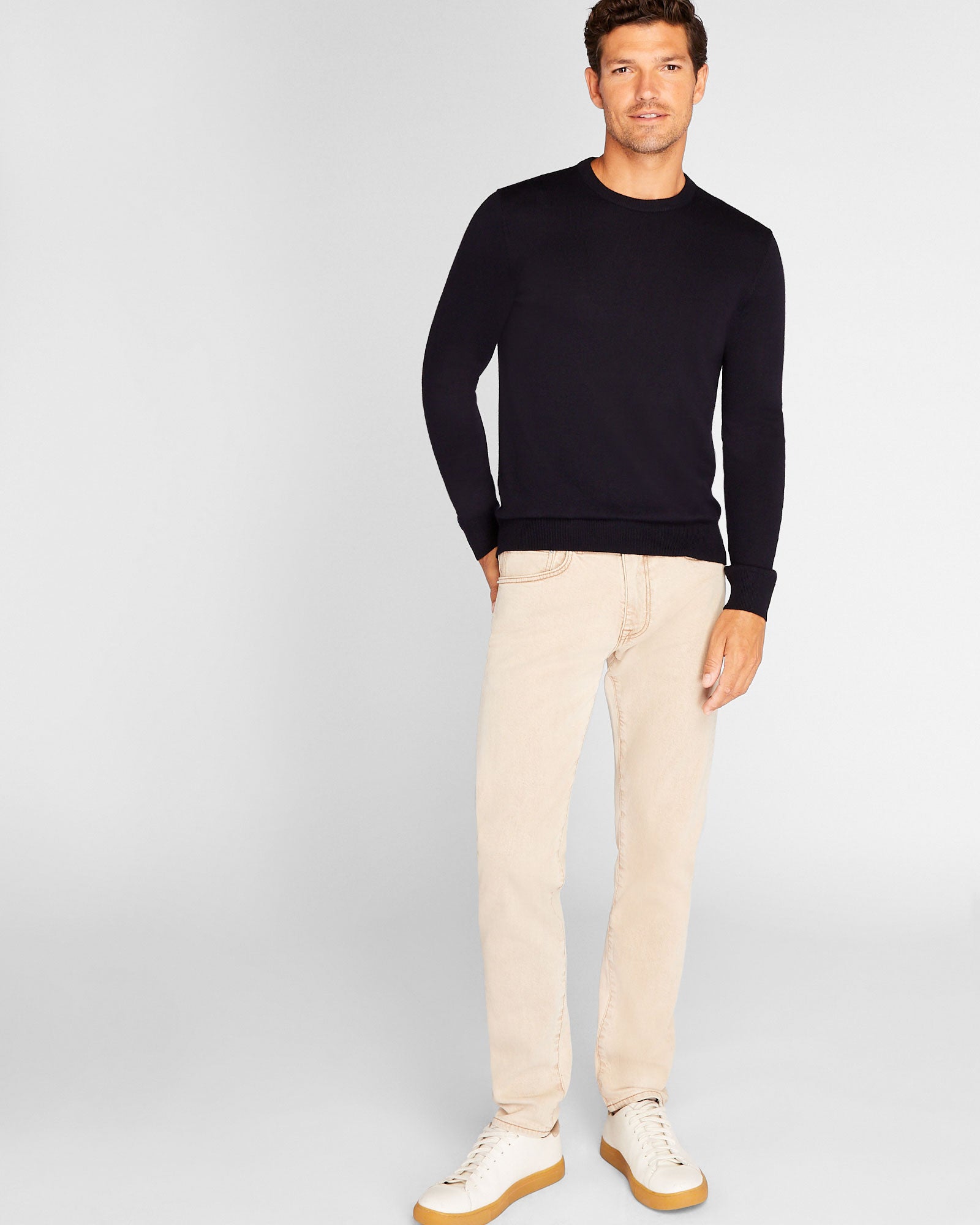CLUB MONACO - Merino Crewneck - Navy