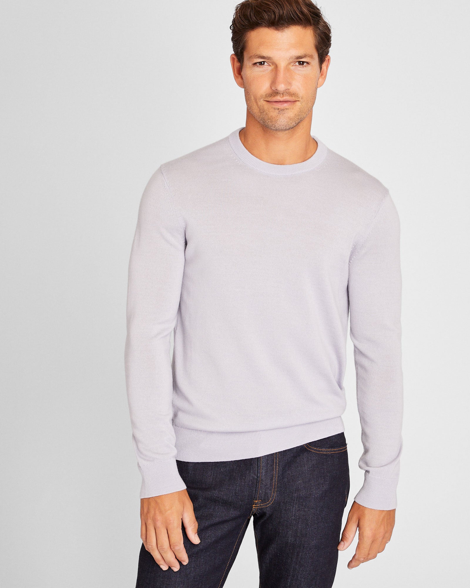 CLUB MONACO - Merino Crewneck - Light Purple