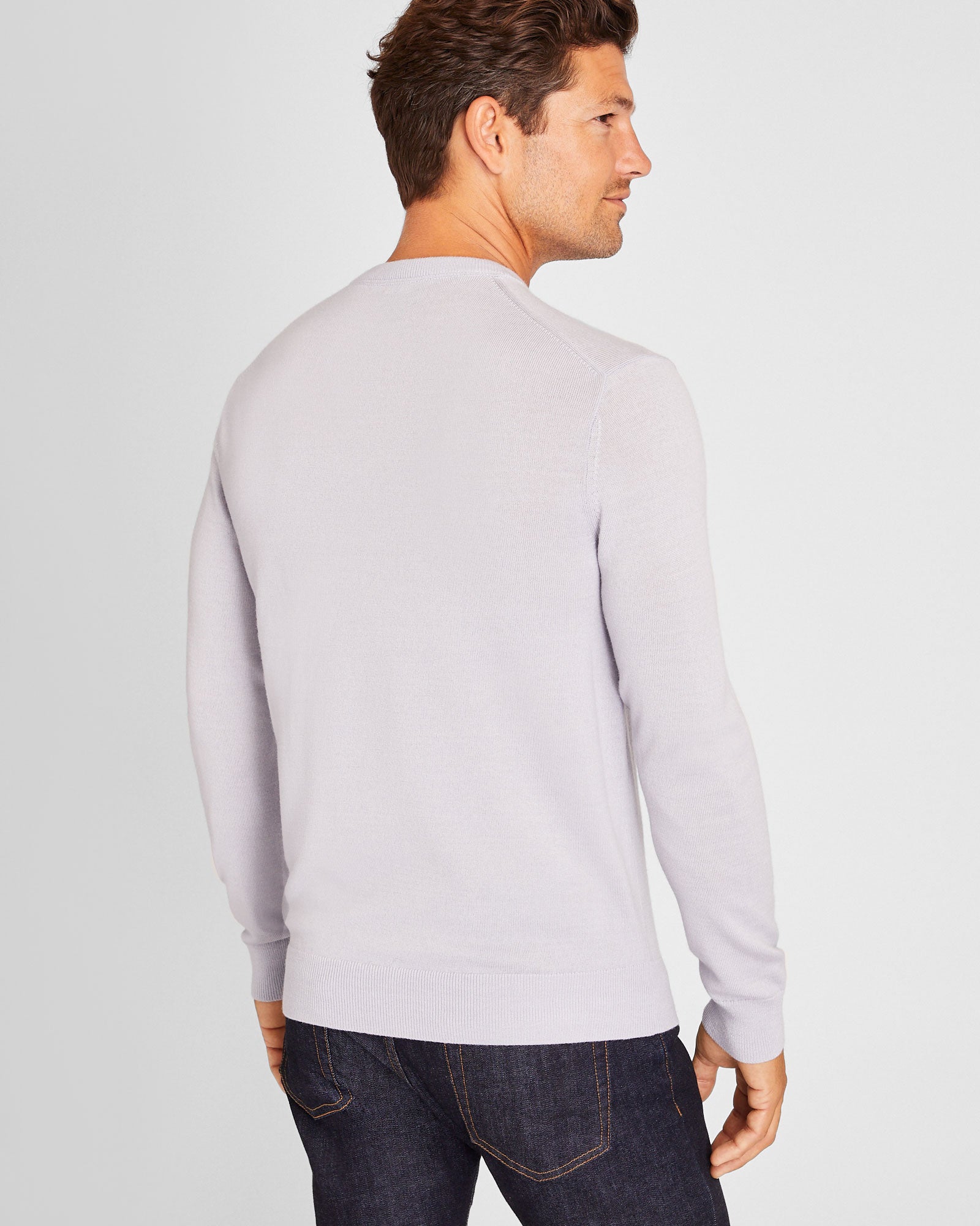 CLUB MONACO - Merino Crewneck - Light Purple